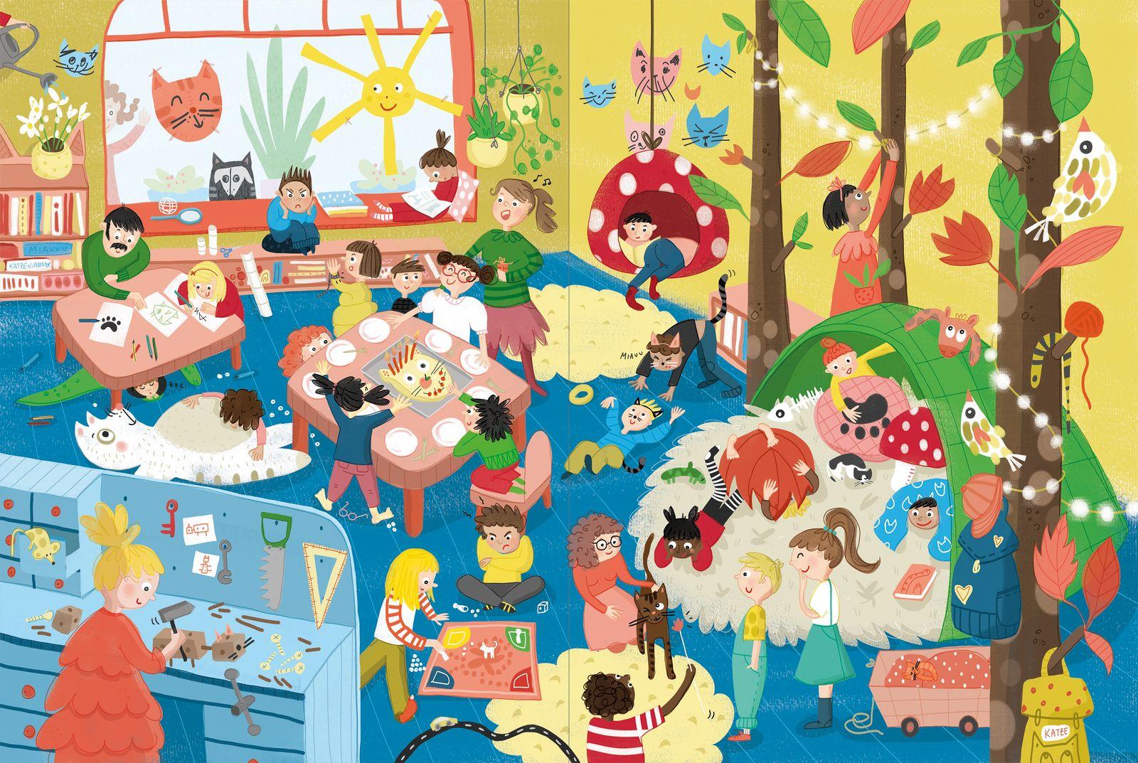 Beispielinhalt (Bild) Die Kätzchen sind los!