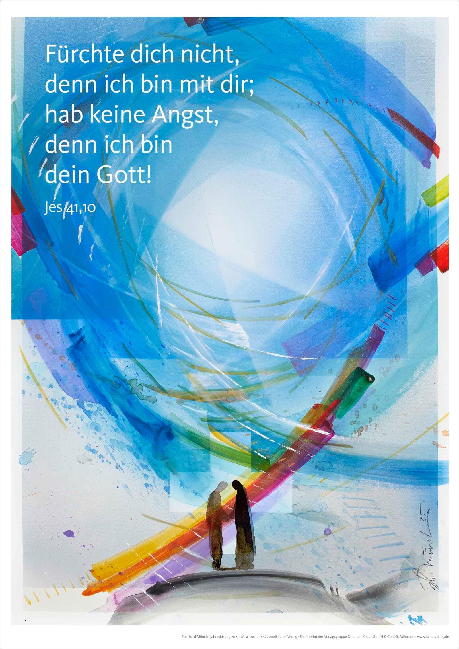 Vorderes Coverbild Jahreslosung Eberhard Münch 2027, Kunstdruck A3