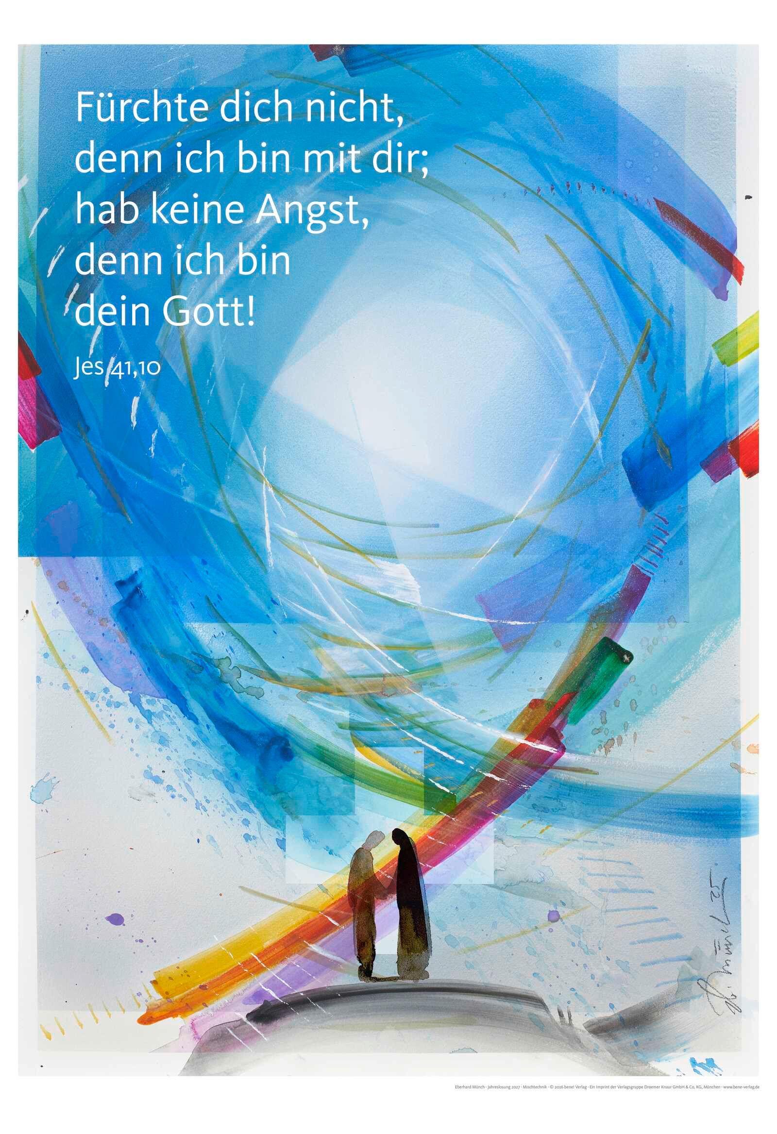 Vorderes Coverbild Jahreslosung Eberhard Münch 2027, Kunstdruck 63 x 92 cm