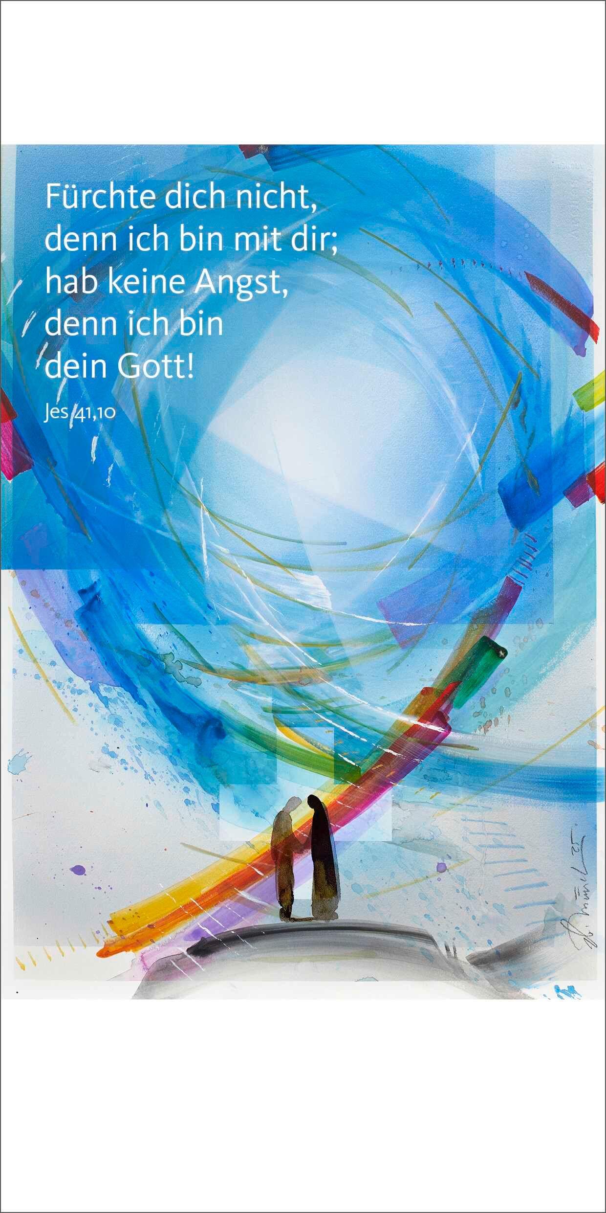 Vorderes Coverbild Jahreslosung Eberhard Münch 2027, Faltkarten mit Betrachtung (10er-Set)