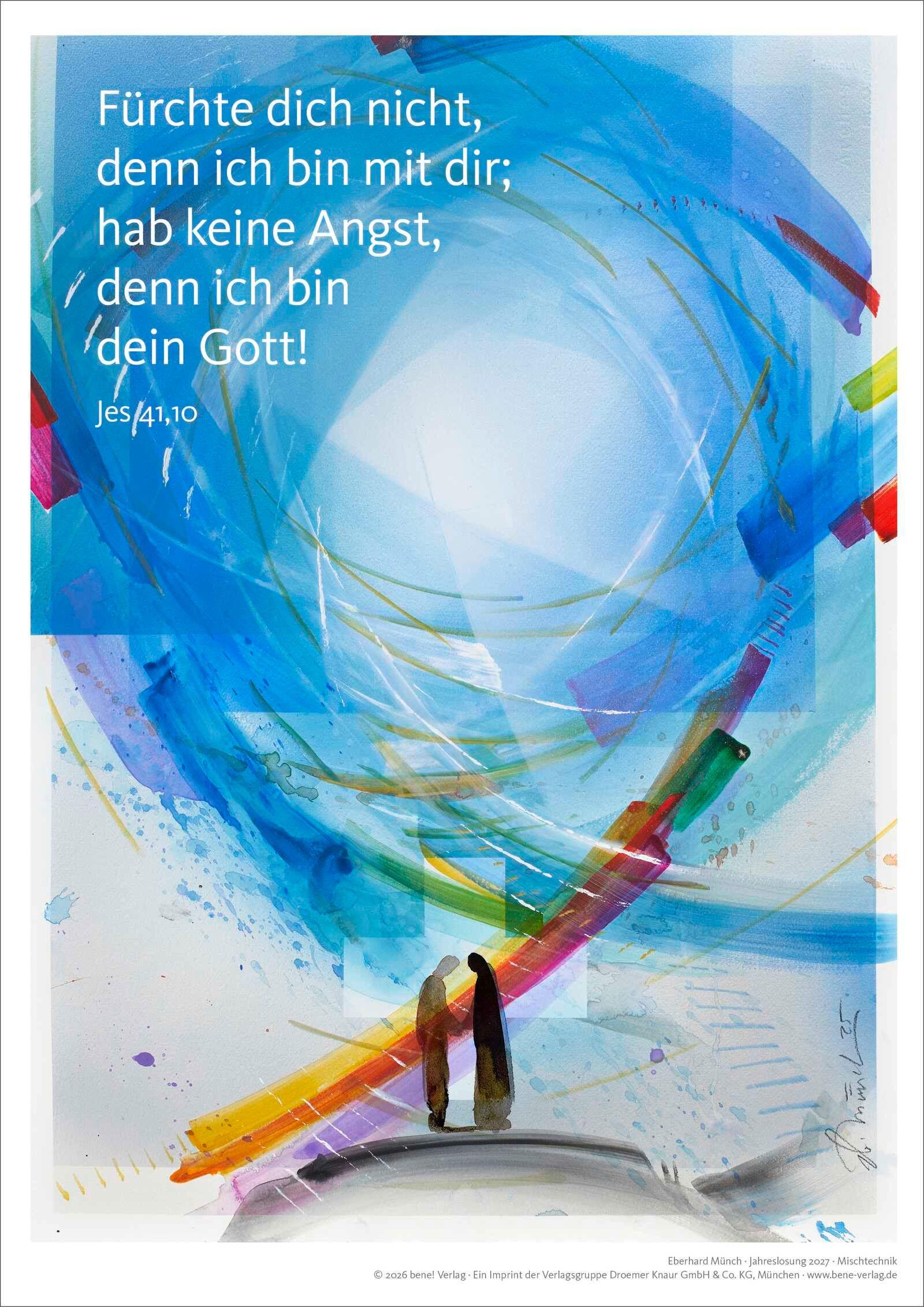 Vorderes Coverbild Jahreslosung Eberhard Münch 2027, Kunstdruck A4