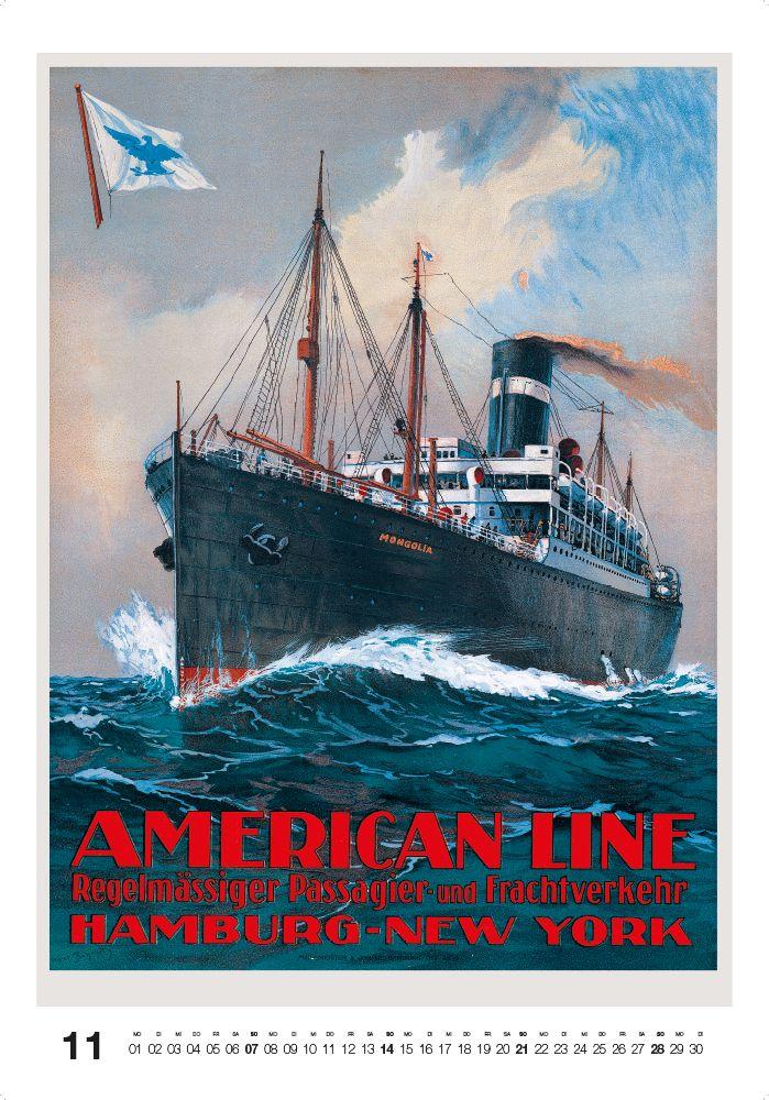 Beispielinhalt (Bild) Historische Schiffsplakate 2027