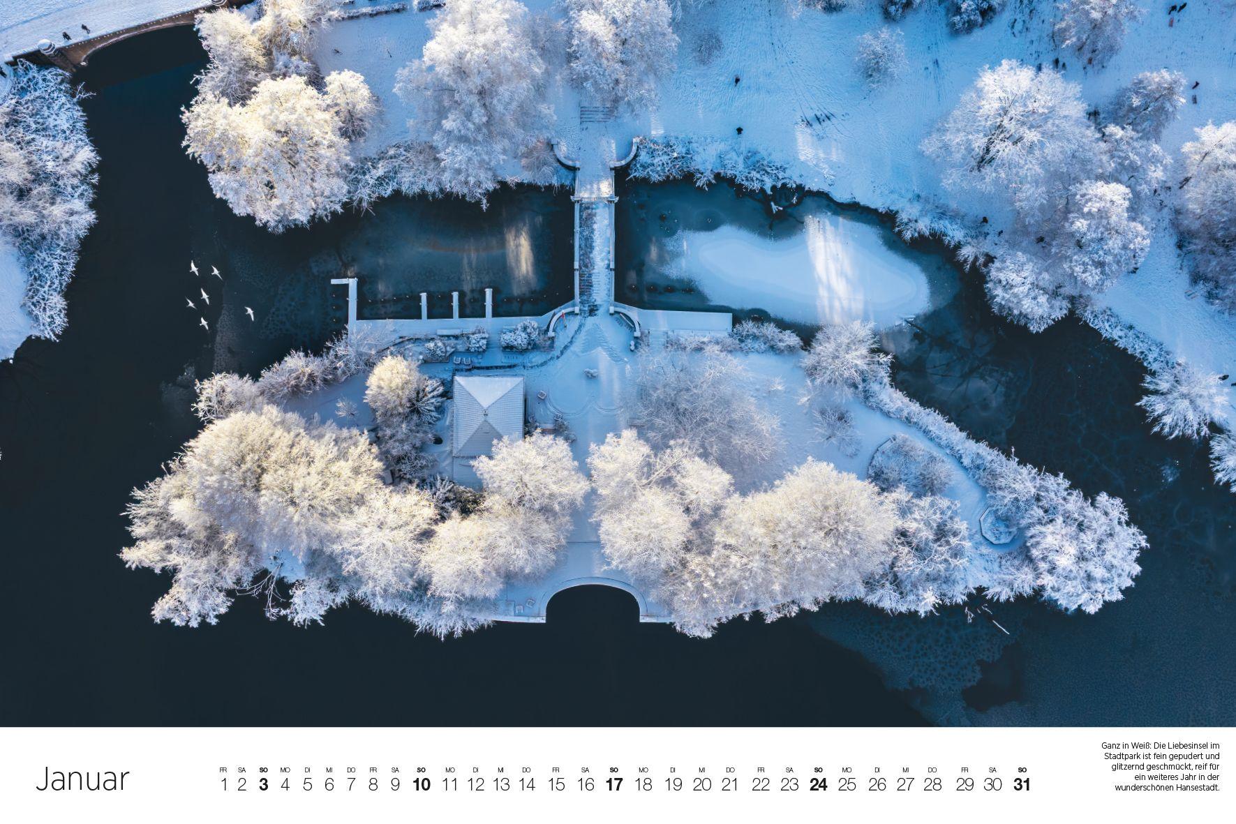 Beispielinhalt (Bild) Hamburg - aus den Wolken 2027