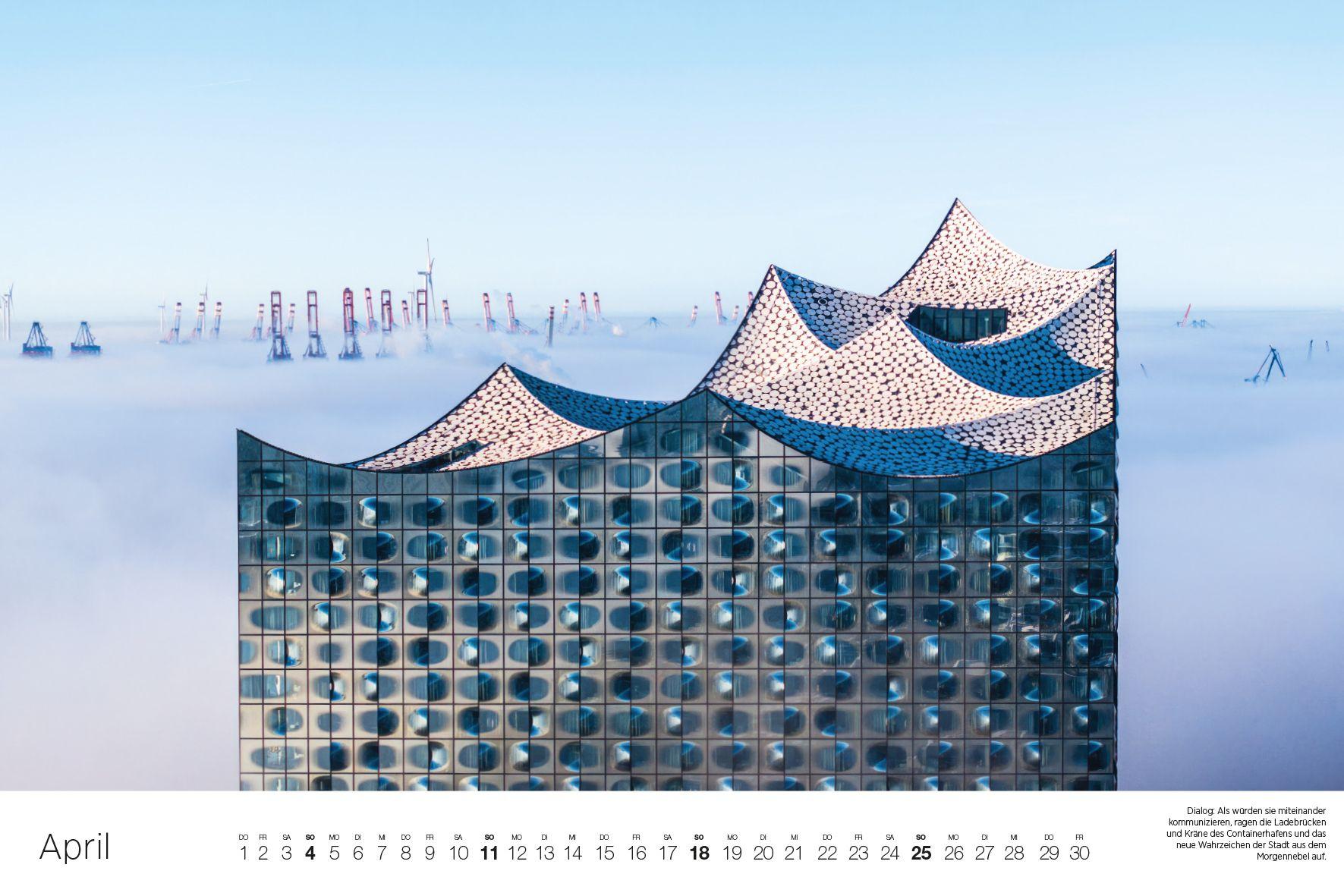 Beispielinhalt (Bild) Hamburg - aus den Wolken 2027