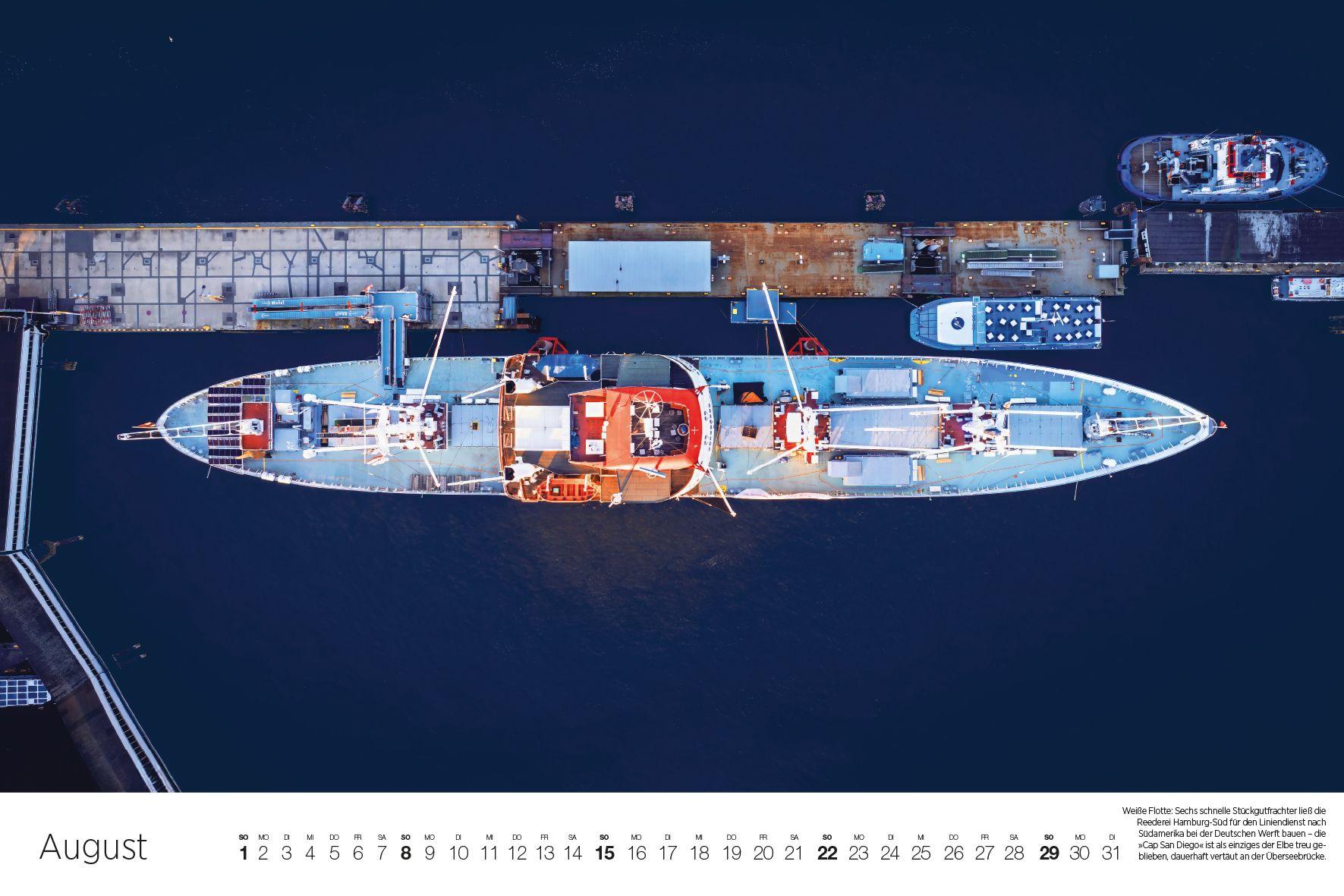 Beispielinhalt (Bild) Hamburg - aus den Wolken 2027