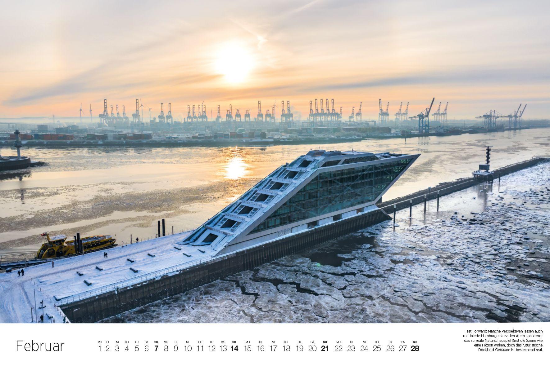 Beispielinhalt (Bild) Hamburg - aus den Wolken 2027