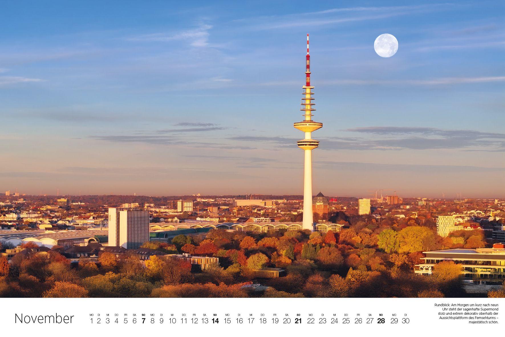 Beispielinhalt (Bild) Hamburg - aus den Wolken 2027