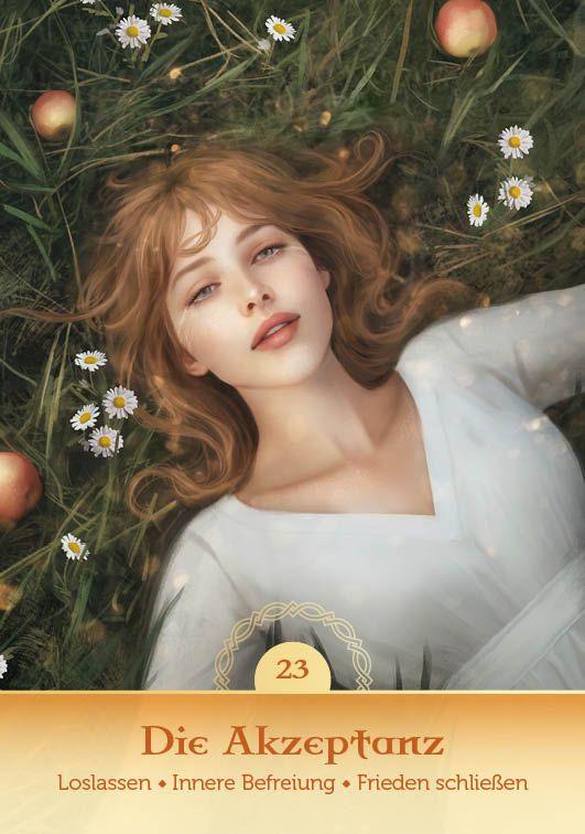 Beispielinhalt (Bild) Orakel-Kartenset: Avalon Orakel | Wandle auf den Pfaden der Priesterinnen und verbinde dich mit den transformierenden Energien keltischer Kraftorte