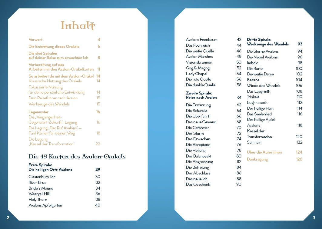 Beispielinhalt (Bild) Orakel-Kartenset: Avalon Orakel | Wandle auf den Pfaden der Priesterinnen und verbinde dich mit den transformierenden Energien keltischer Kraftorte