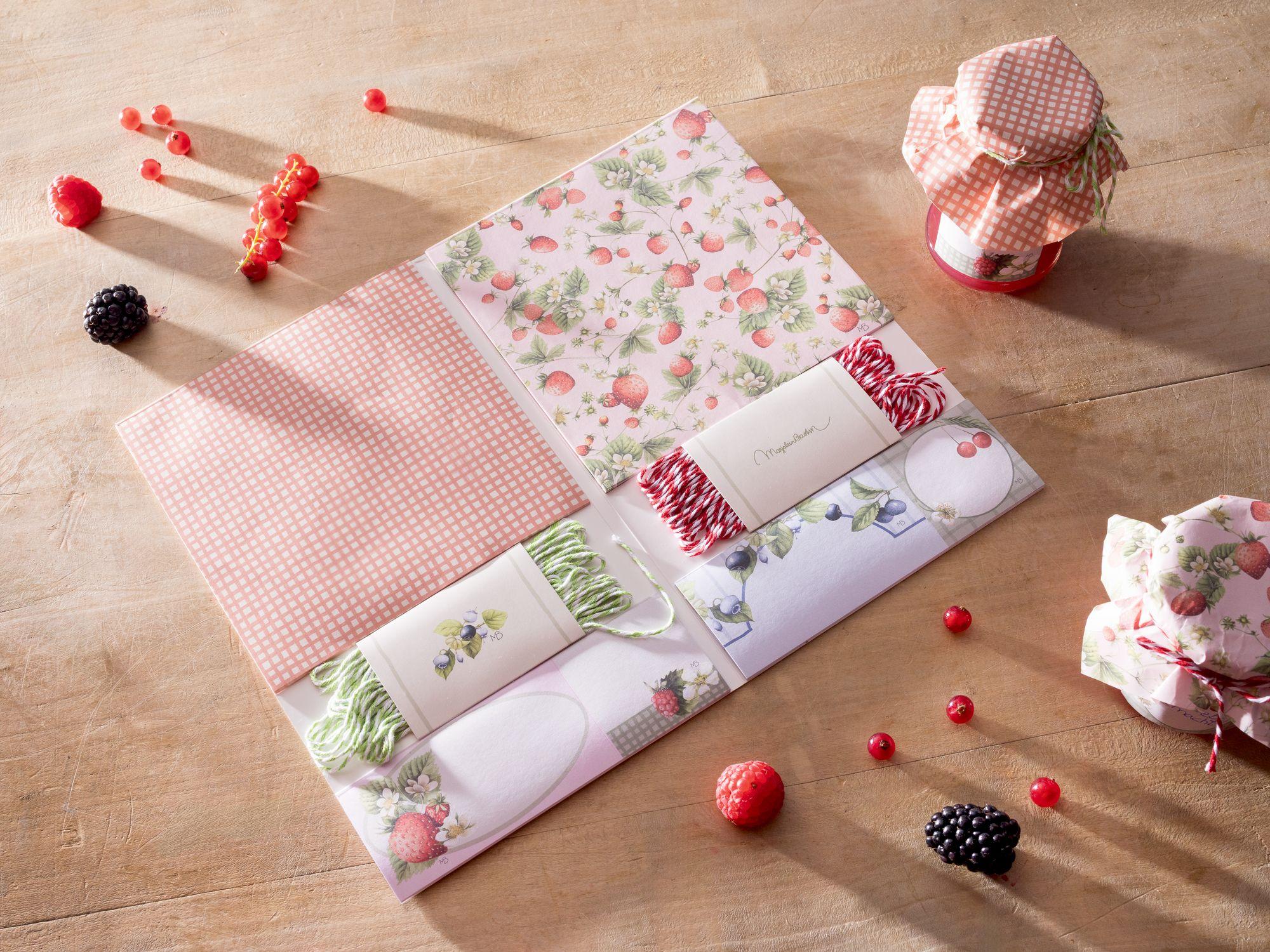 Beispielinhalt (Bild) Marmeladen-Deko-Set - Cottage Garden