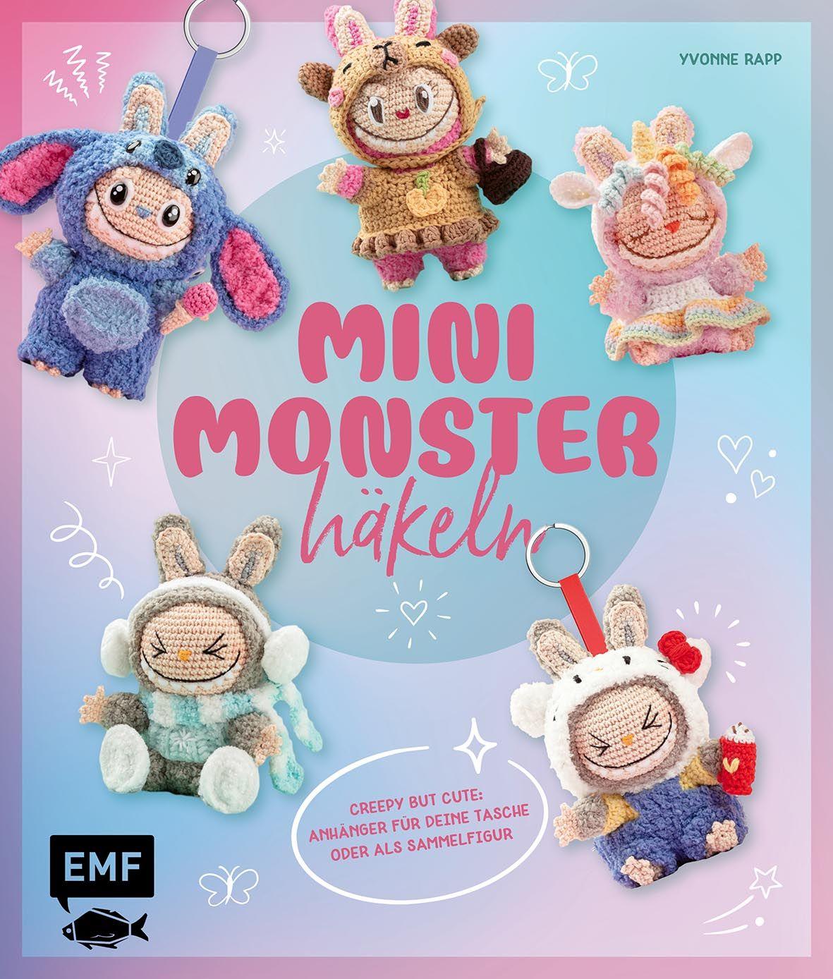 Vorderes Coverbild Mini-Monster häkeln - für Labubu-Fans