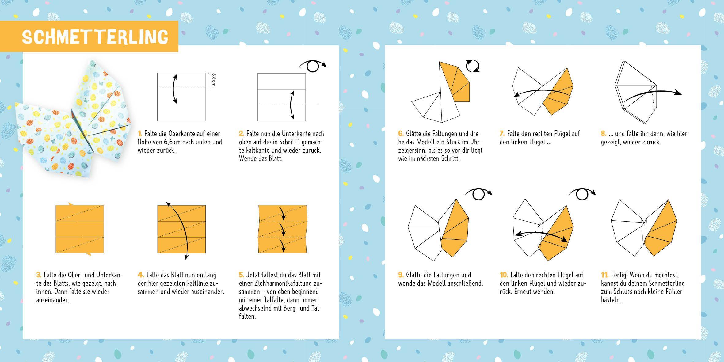 Beispielinhalt (Bild) 88 x Origami Kids - Frohe Ostern!