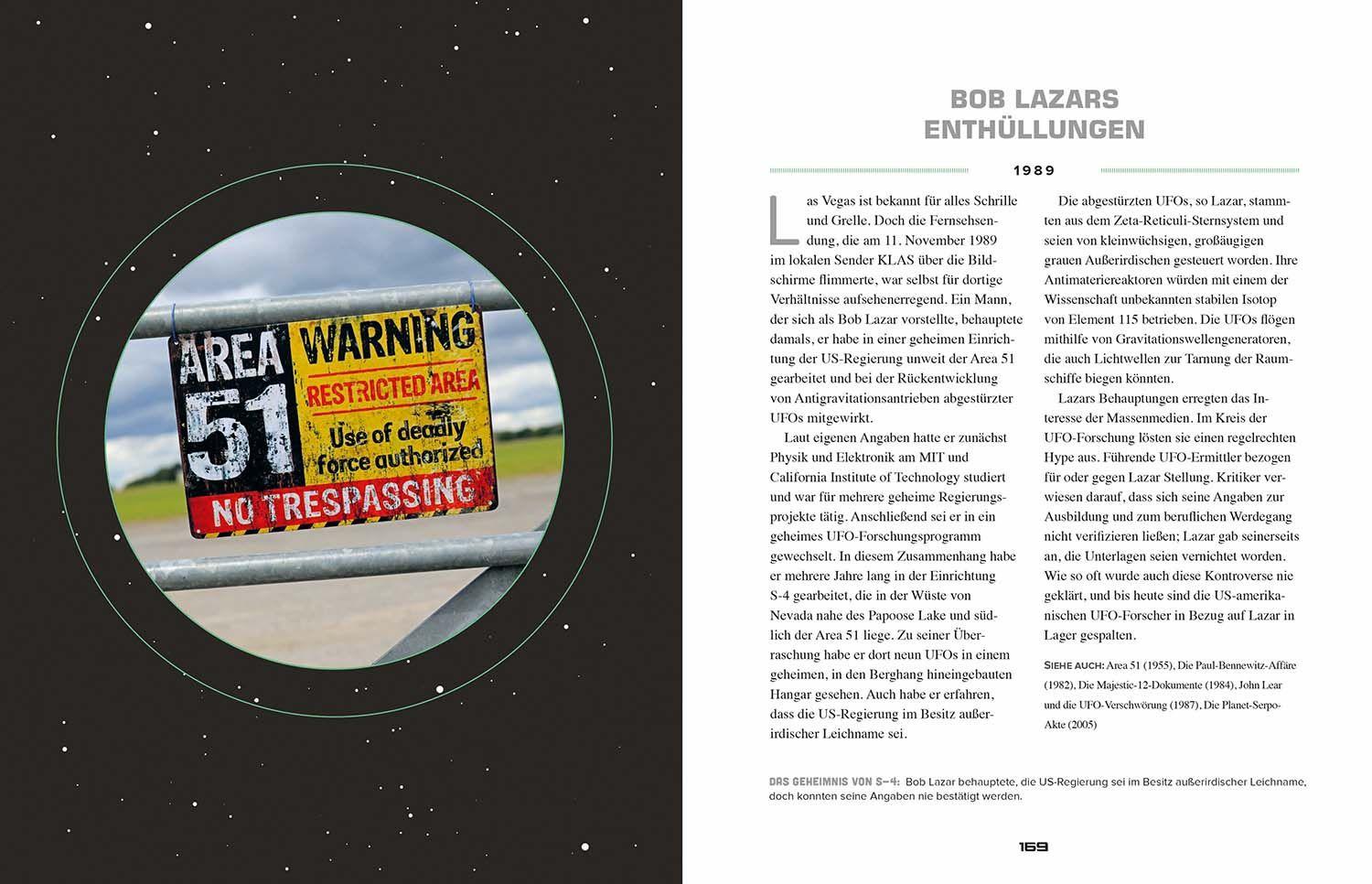 Beispielinhalt (Bild) Das Ufo Buch