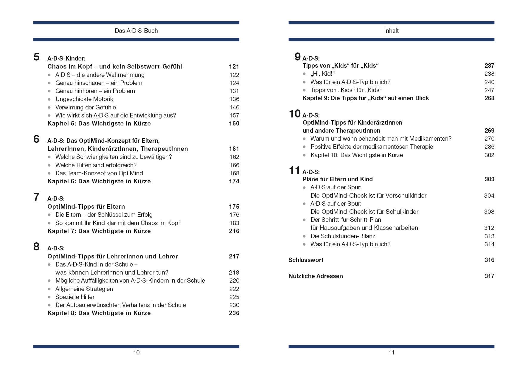 Beispielinhalt (Bild) Das A. D. S.-Buch. Aufmerksamkeits-Defizit-Syndrom