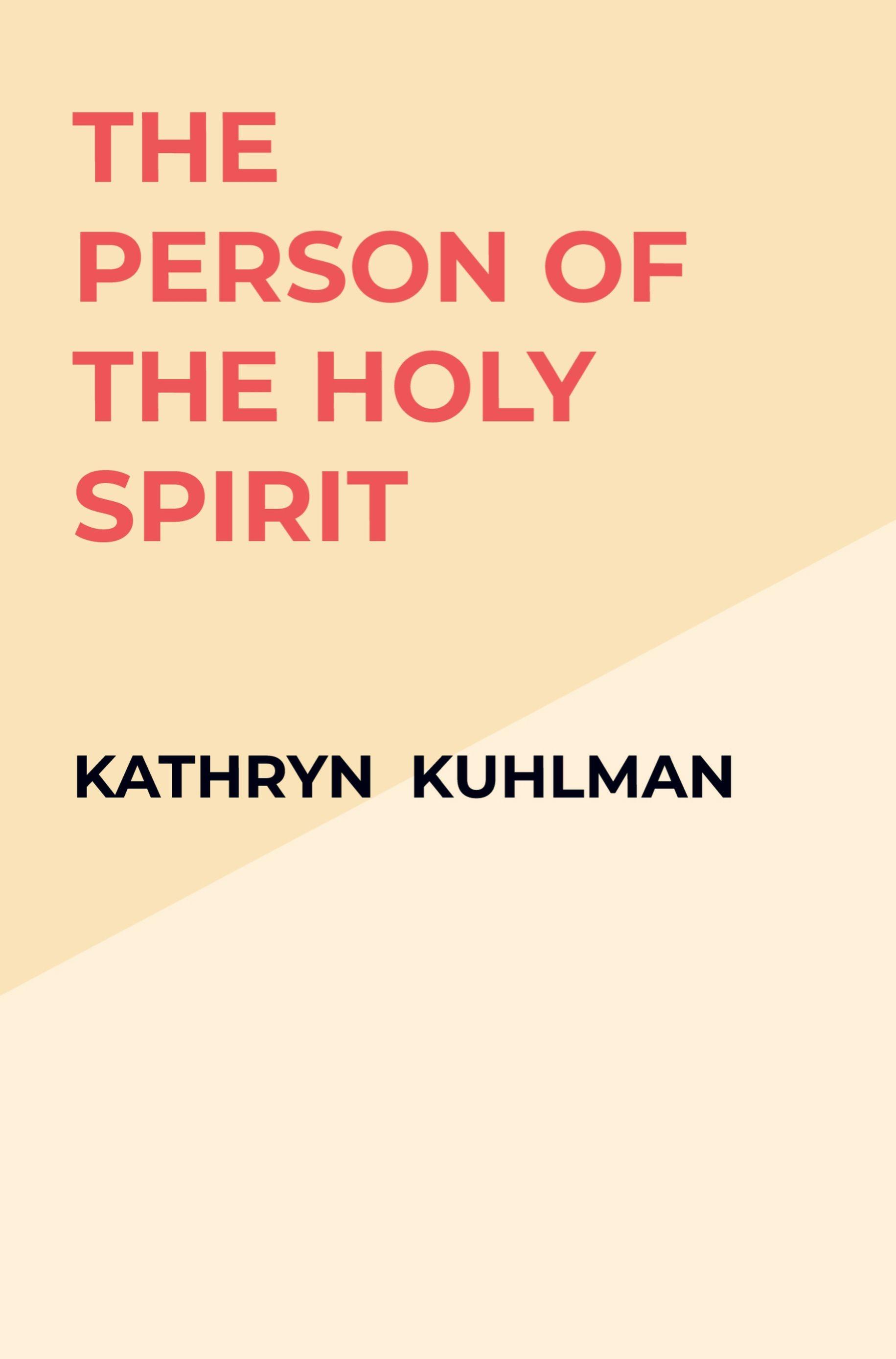 Vorderes Coverbild The Person of the Holy Spirit