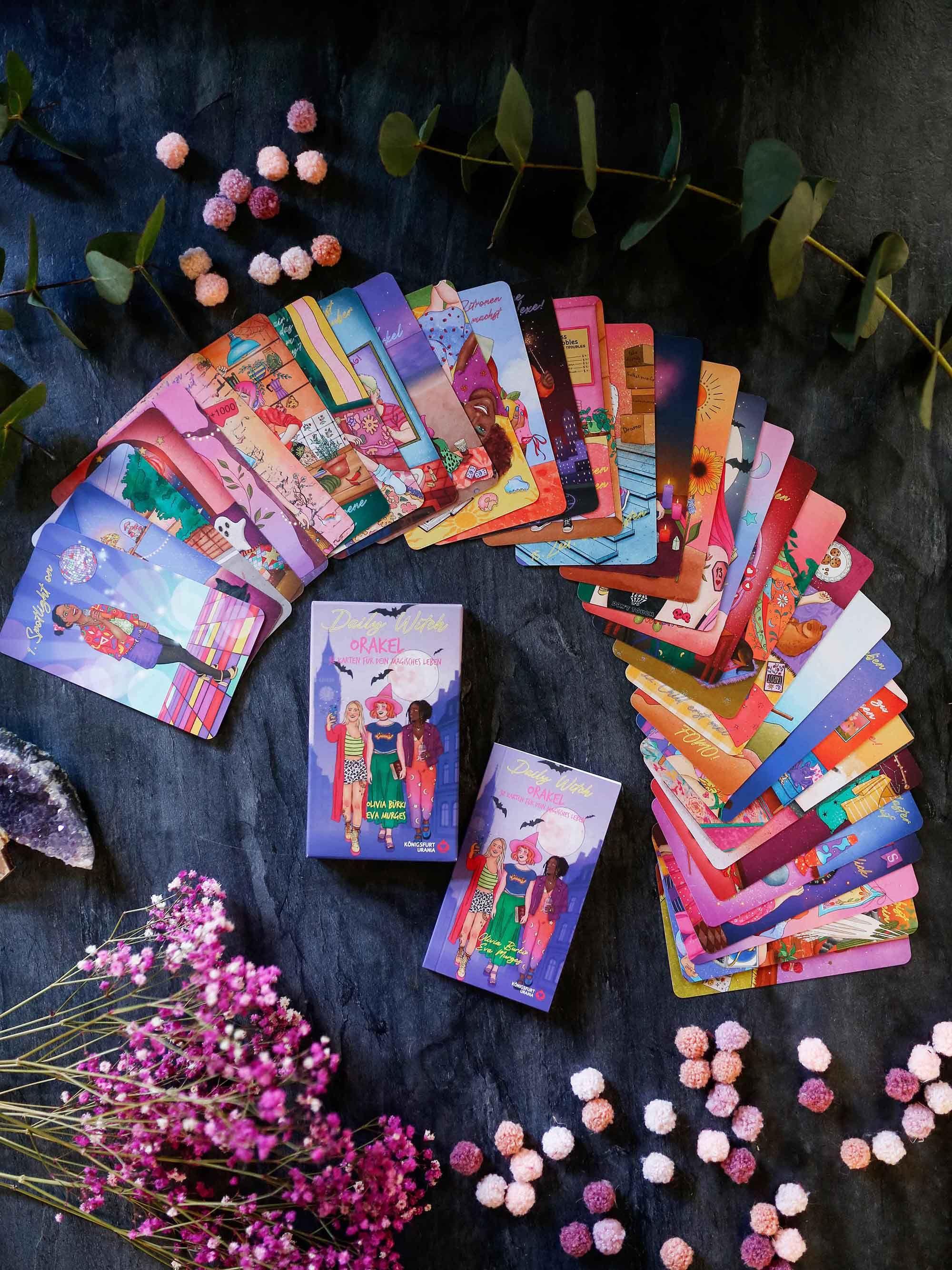 Beispielinhalt (Bild) Daily Witch Orakel - 32 Orakelkarten & 48-seitiges Booklet - Hexenstarter-Set (DE)