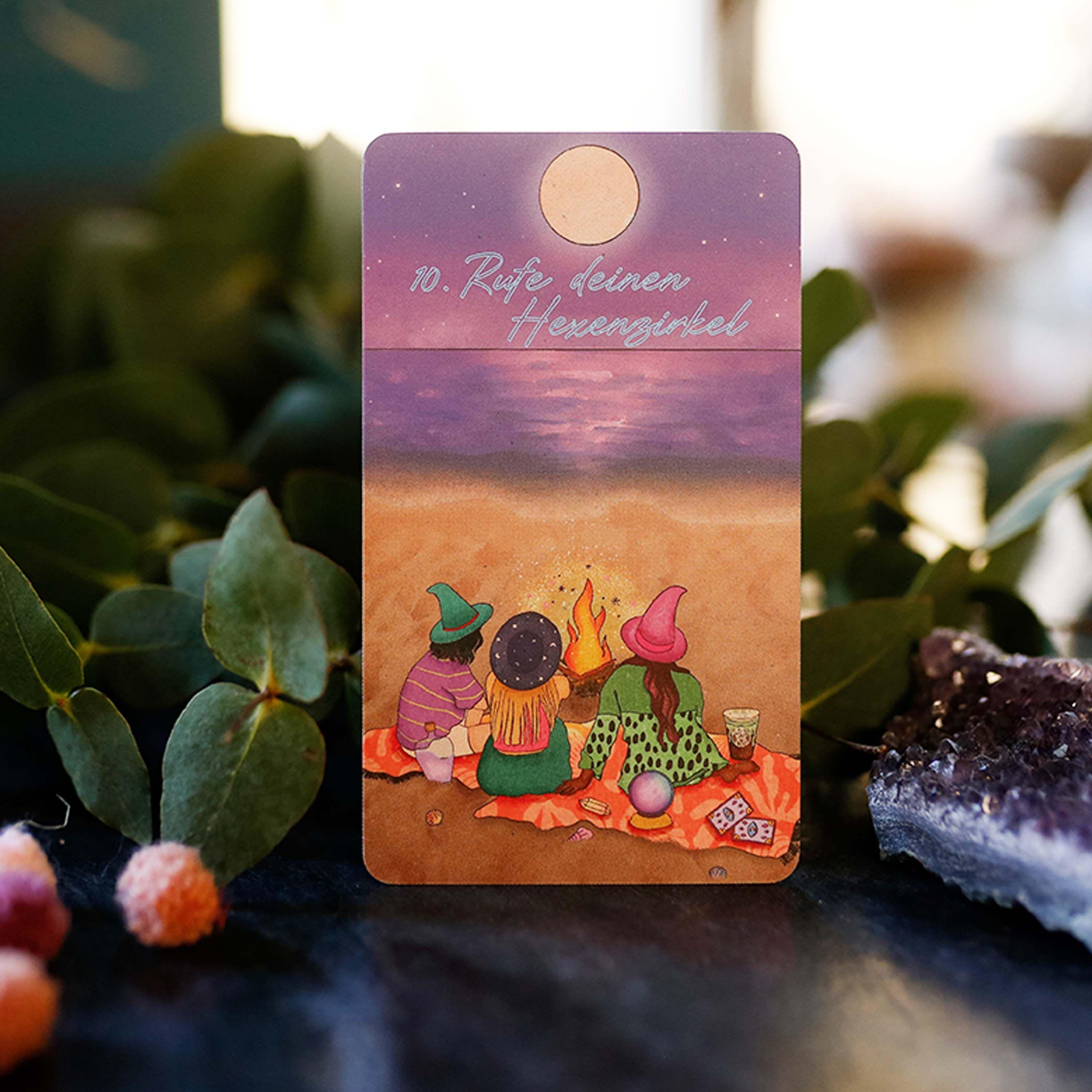 Beispielinhalt (Bild) Daily Witch Orakel - 32 Orakelkarten & 48-seitiges Booklet - Hexenstarter-Set (DE)