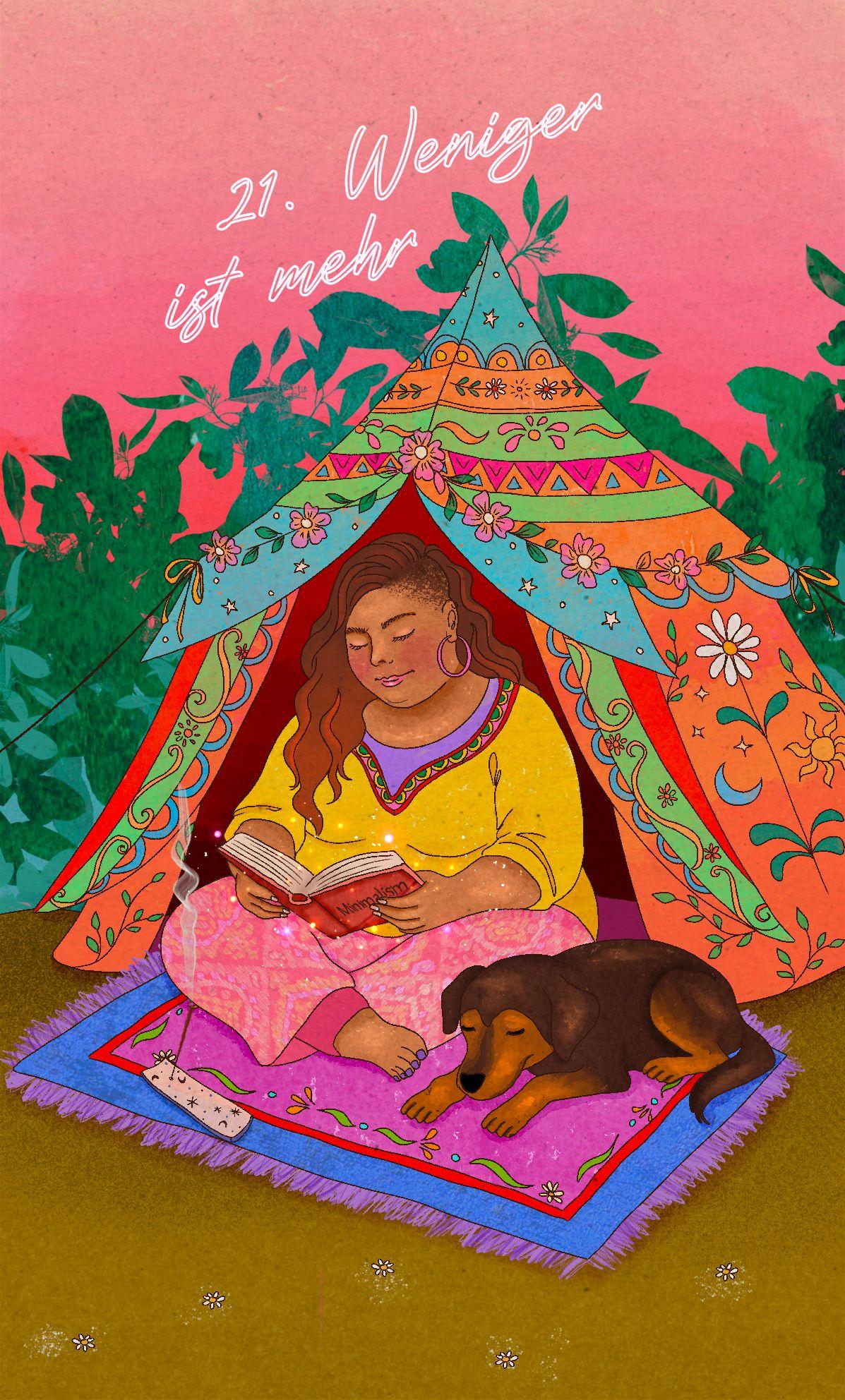 Beispielinhalt (Bild) Daily Witch Orakel - 32 Orakelkarten & 48-seitiges Booklet - Hexenstarter-Set (DE)