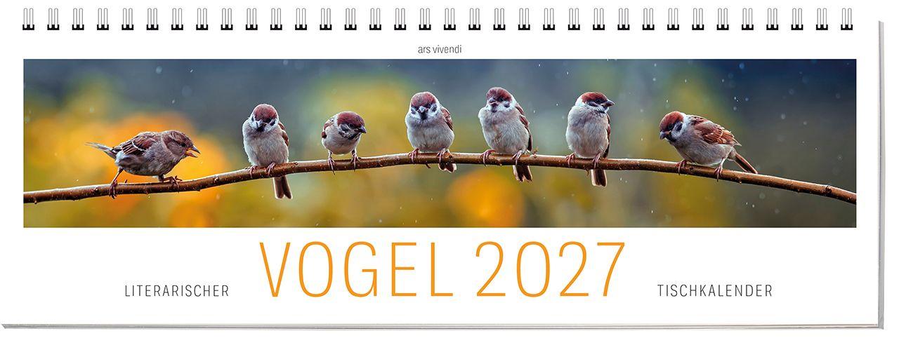 Vorderes Coverbild Tischkalender Vogel 2027