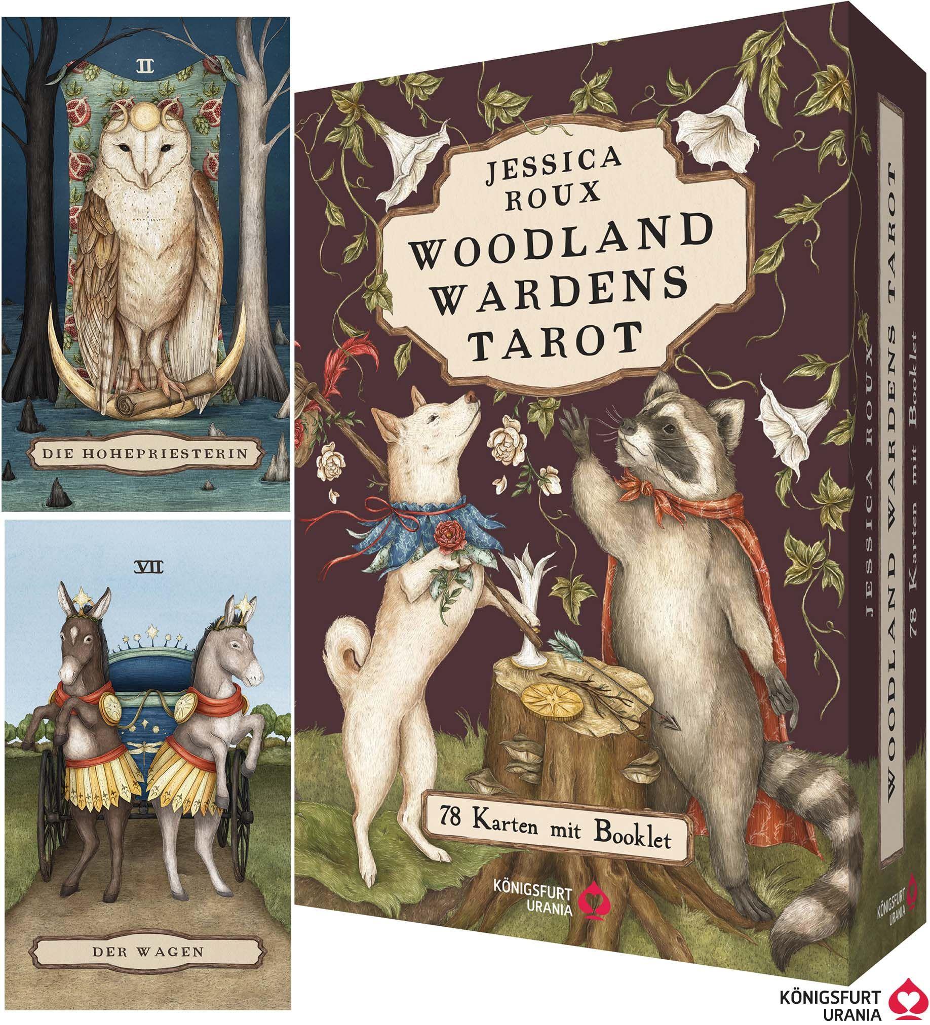 Vorderes Coverbild Woodland Wardens Tarot - Set mit Booklet u. 78 Karten