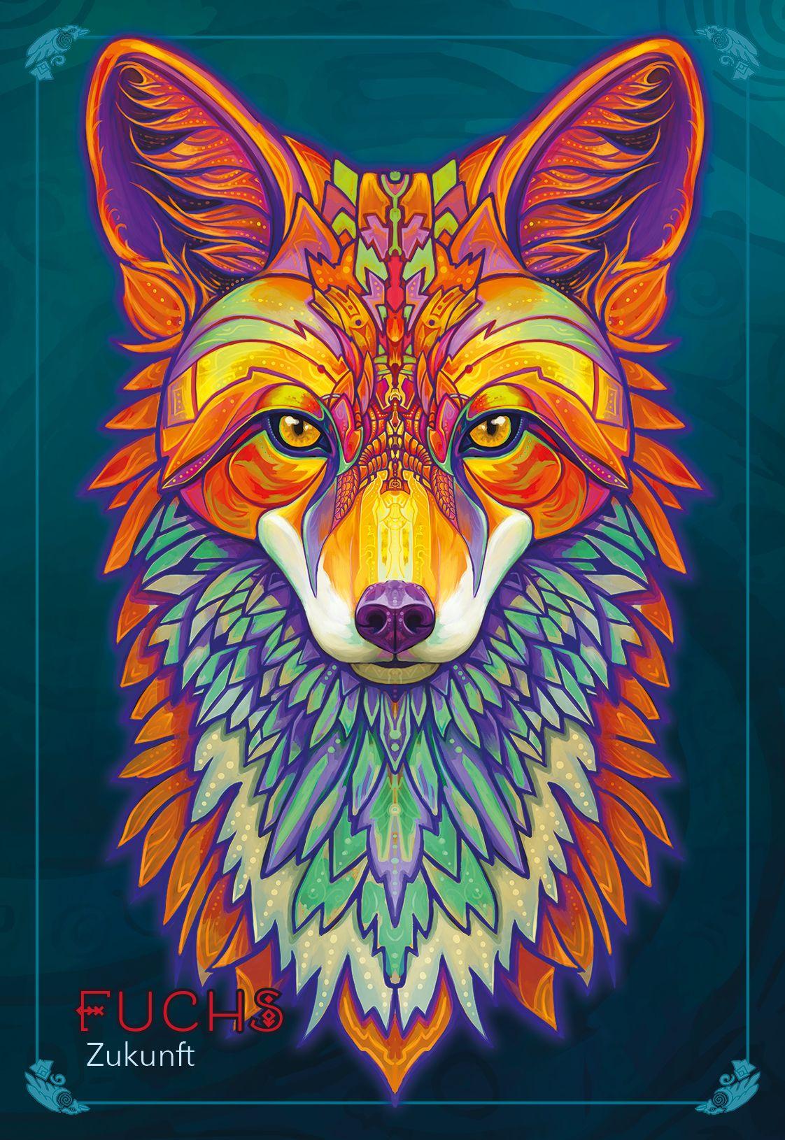 Beispielinhalt (Bild) Echoes of the Wild Souls - Krafttiere aus den slawischen Wäldern und nordischen Weiten (Orakelkarten - Krafttierkarten)