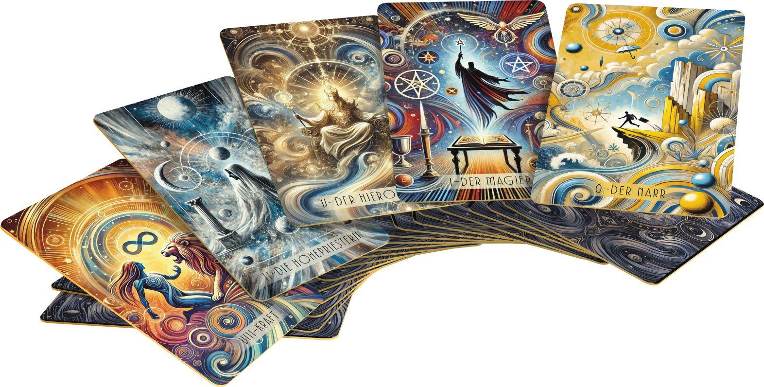 Beispielinhalt (Bild) Soulmirror Tarot - 78 Karten mit Buch - (Soul Path, sensitive Tarotkarten)