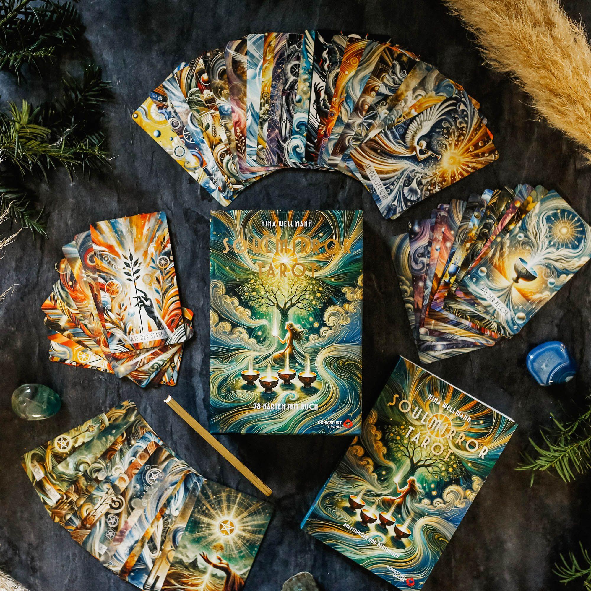 Beispielinhalt (Bild) Soulmirror Tarot - 78 Karten mit Buch - (Soul Path, sensitive Tarotkarten)