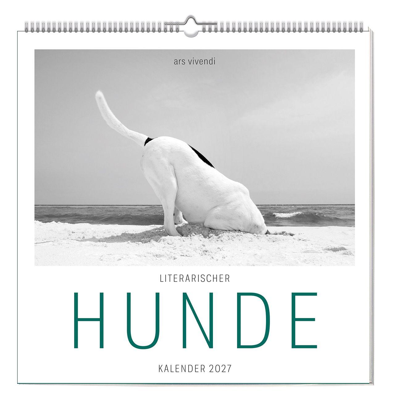 Vorderes Coverbild Der literarische Hunde Kalender 2027