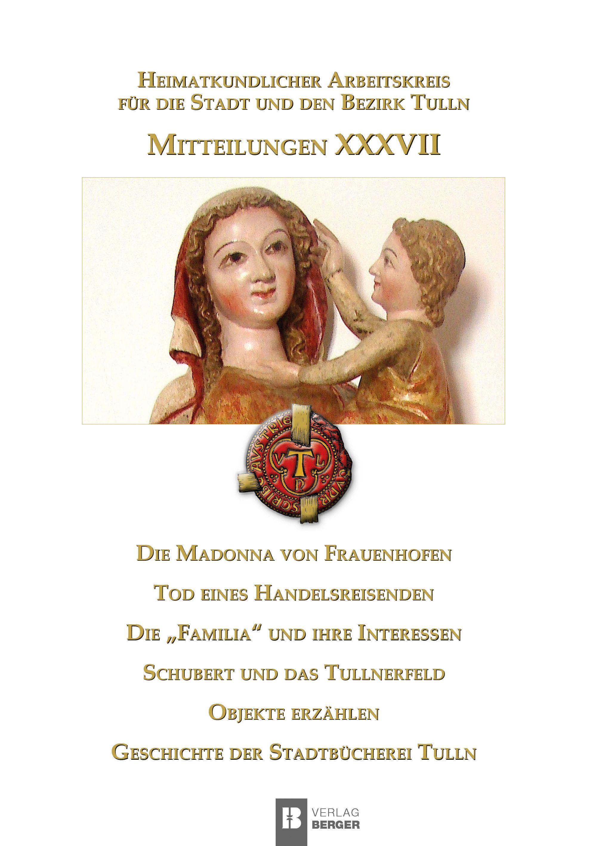 Vorderes Coverbild HEIMATKUNDE Mitteilungen XXXVII