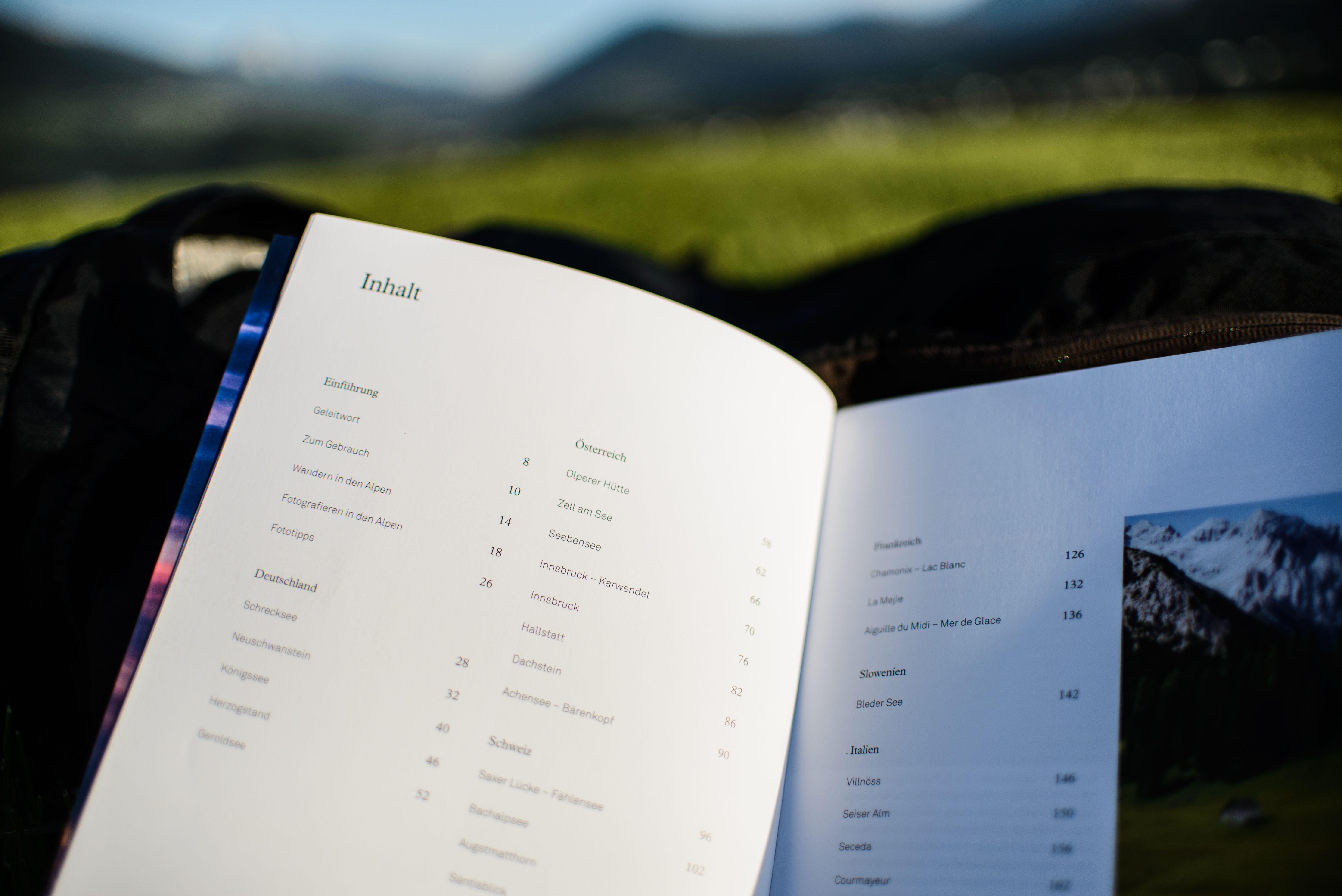 Beispielinhalt (Bild) Mountain Moments: Die schönsten Fotospots und Wanderungen in den Alpen