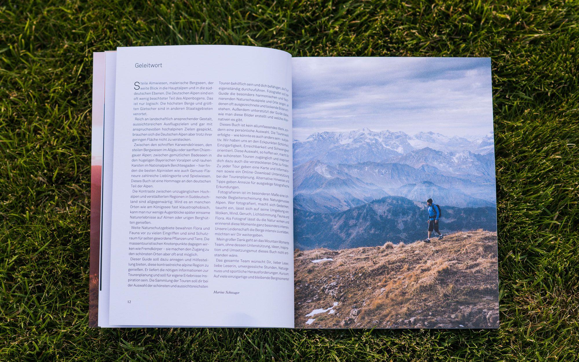 Beispielinhalt (Bild) Deutsche Alpen - Die schönsten Wanderungen und Fotospots vom Allgäu bis Berchtesgaden