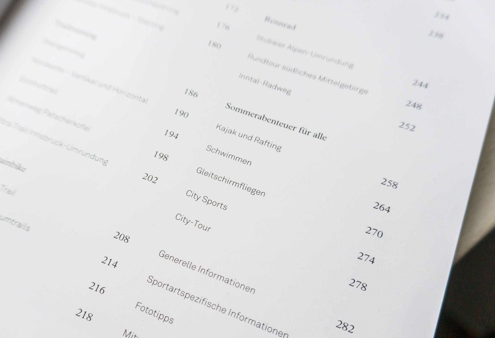 Beispielinhalt (Bild) Outdoor Guide Innsbruck