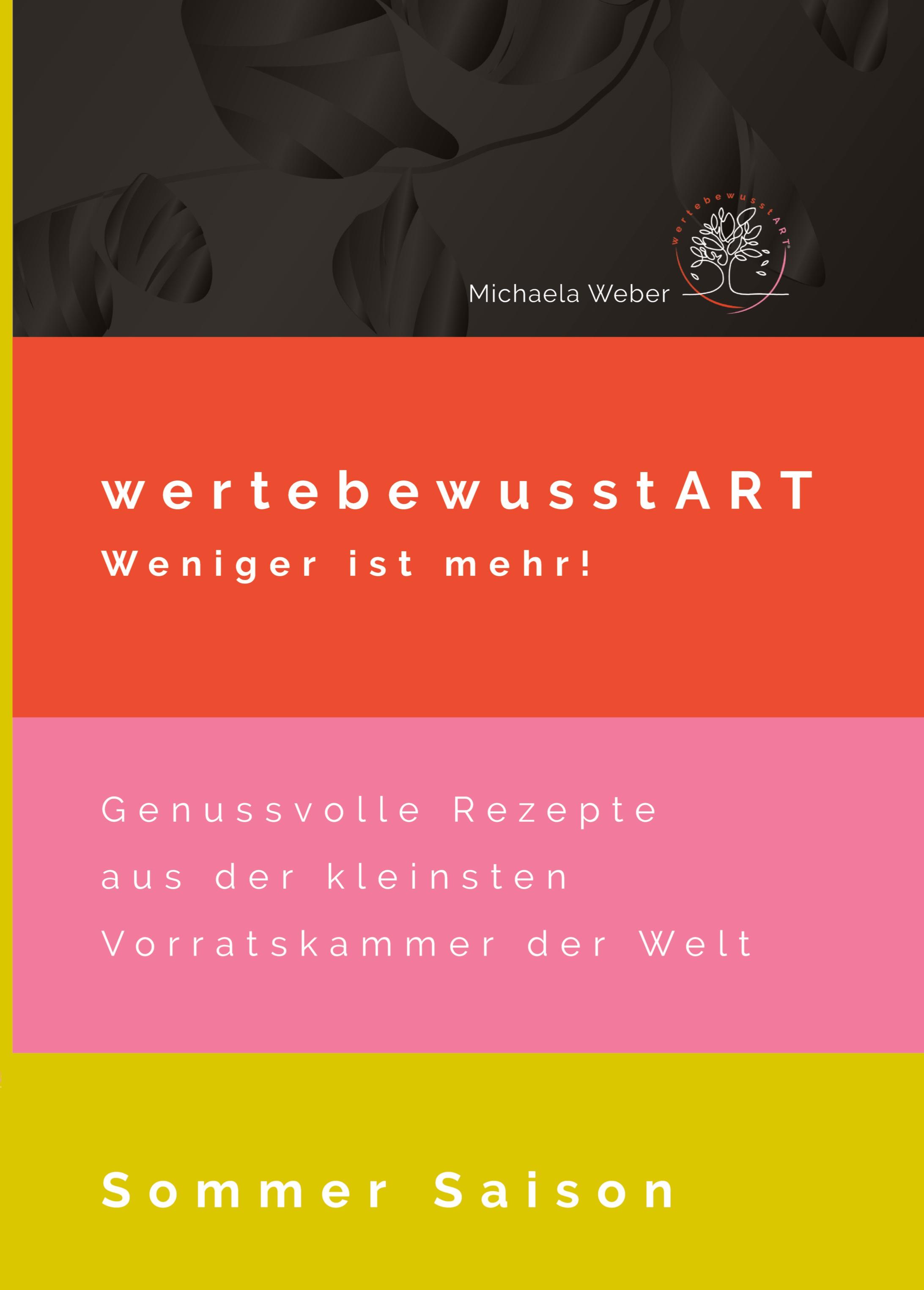 Vorderes Coverbild wertebewusstART weniger ist mehr!