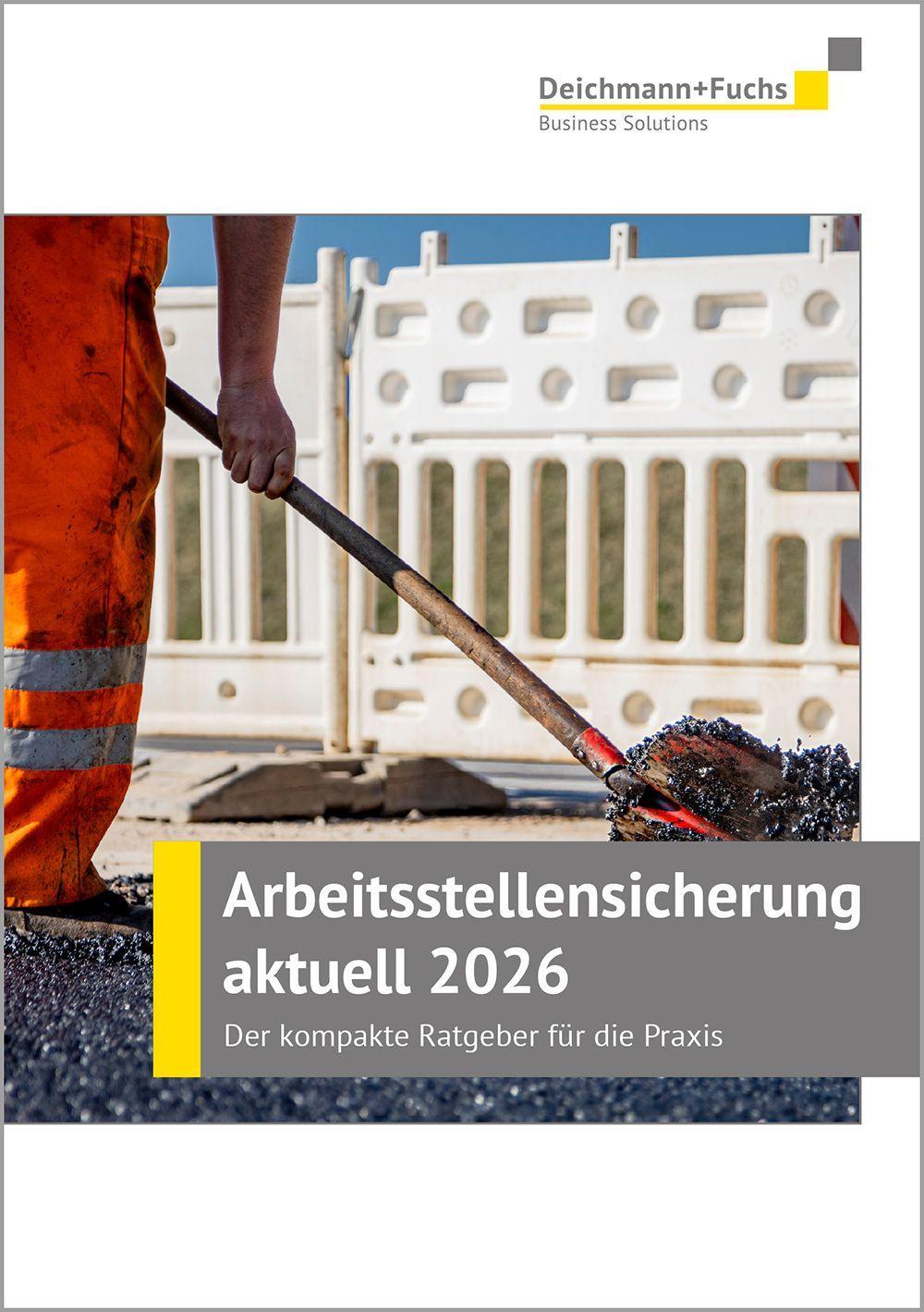 Vorderes Coverbild Arbeitsstellensicherung aktuell 2026