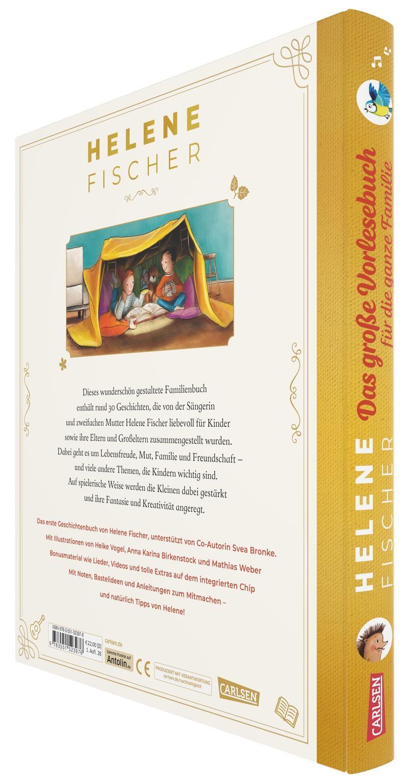 Beispielinhalt (Bild) HELENE FISCHER: Das große Vorlesebuch für die ganze Familie mit Geschichten und Liedern