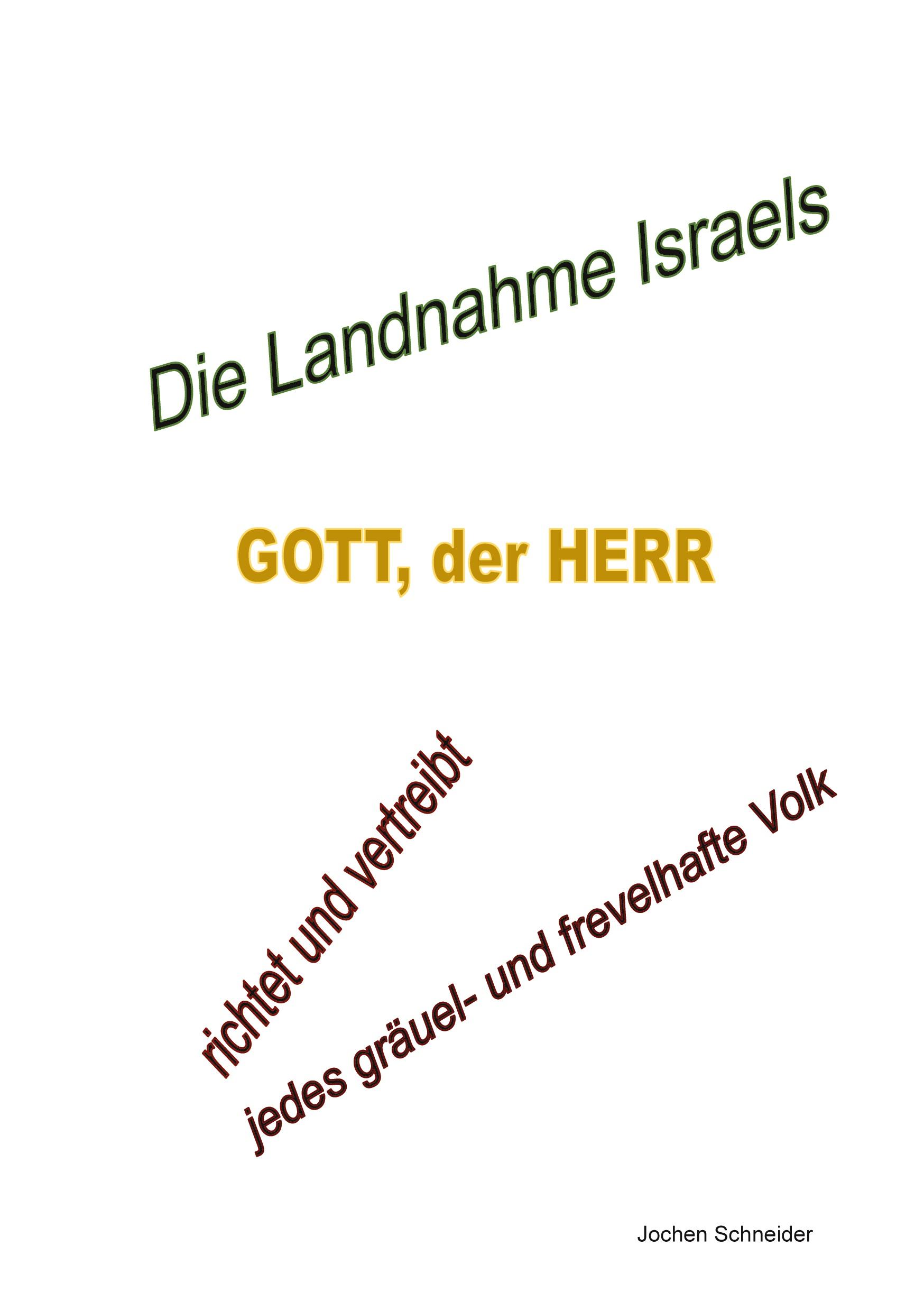 Vorderes Coverbild Die Landnahme Israels