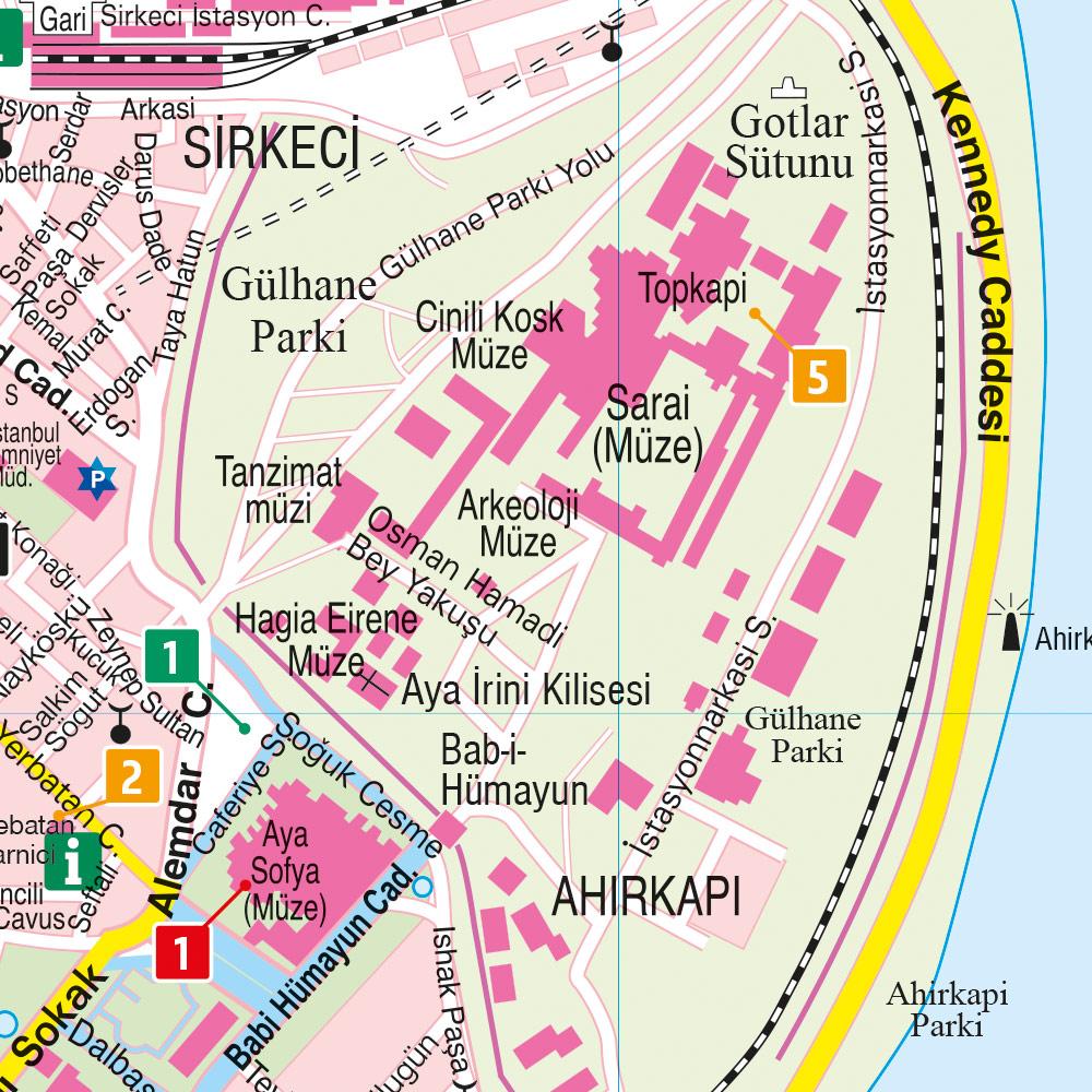 Beispielinhalt (Bild) Istanbul, Stadtplan 1:10.000, freytag & berndt