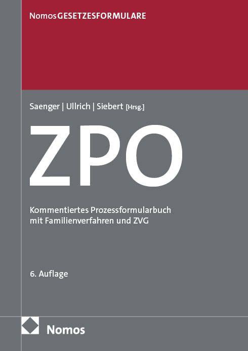 Vorderes Coverbild Zivilprozessordnung: ZPO