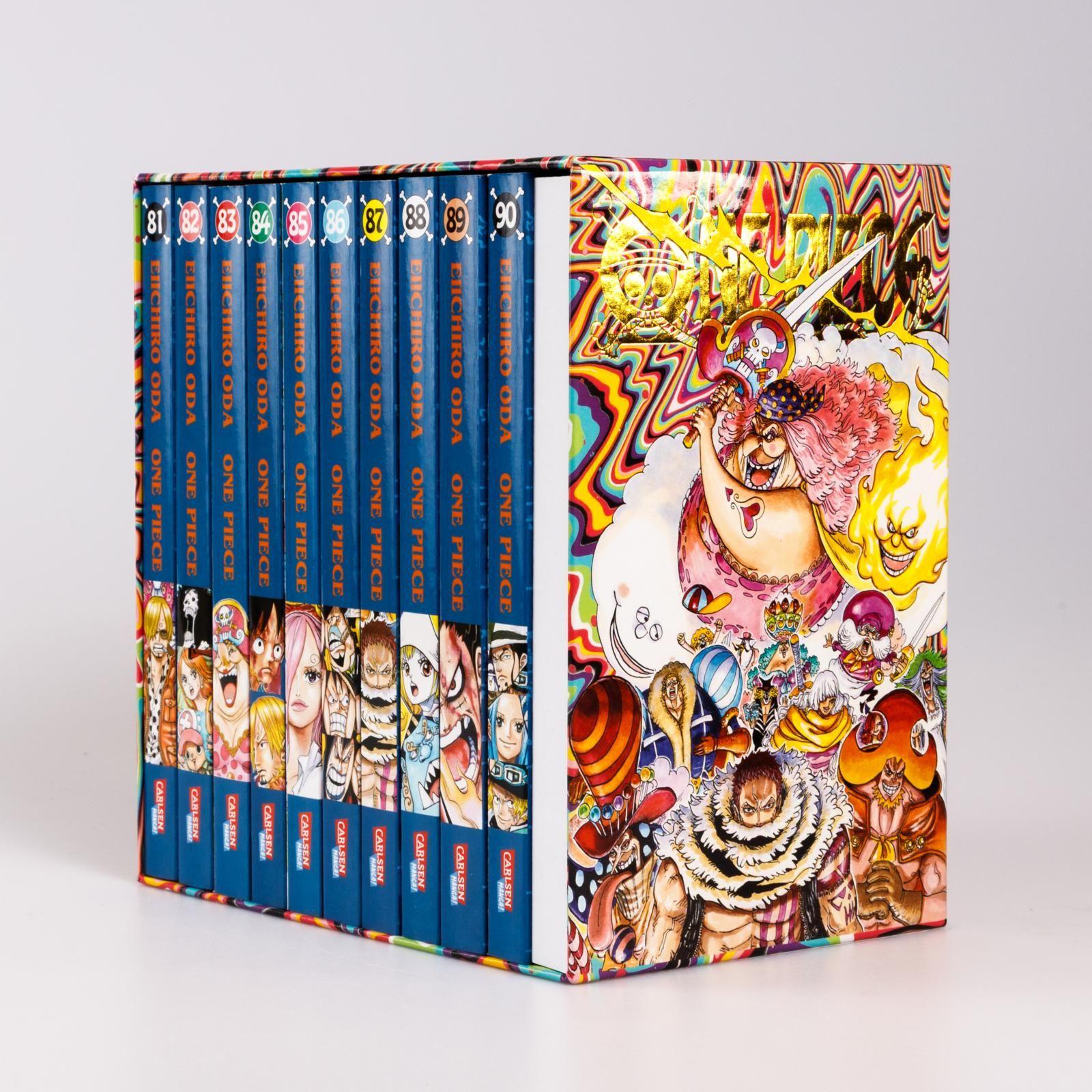 Beispielinhalt (Bild) One Piece Sammelschuber 9: Whole Cake Island (inklusive Band 81-90)