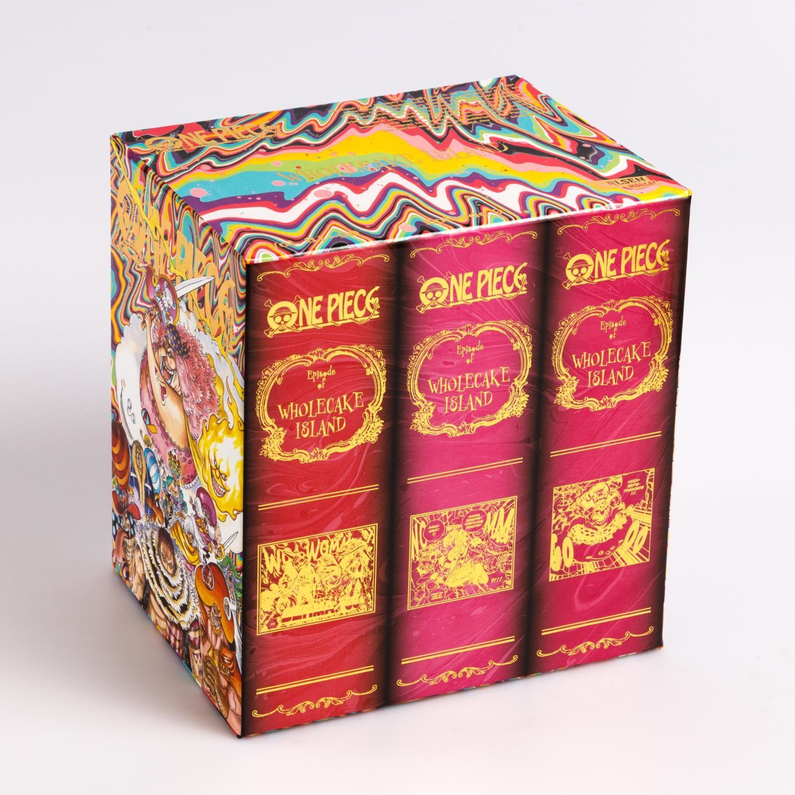 Beispielinhalt (Bild) One Piece Sammelschuber 9: Whole Cake Island (inklusive Band 81-90)