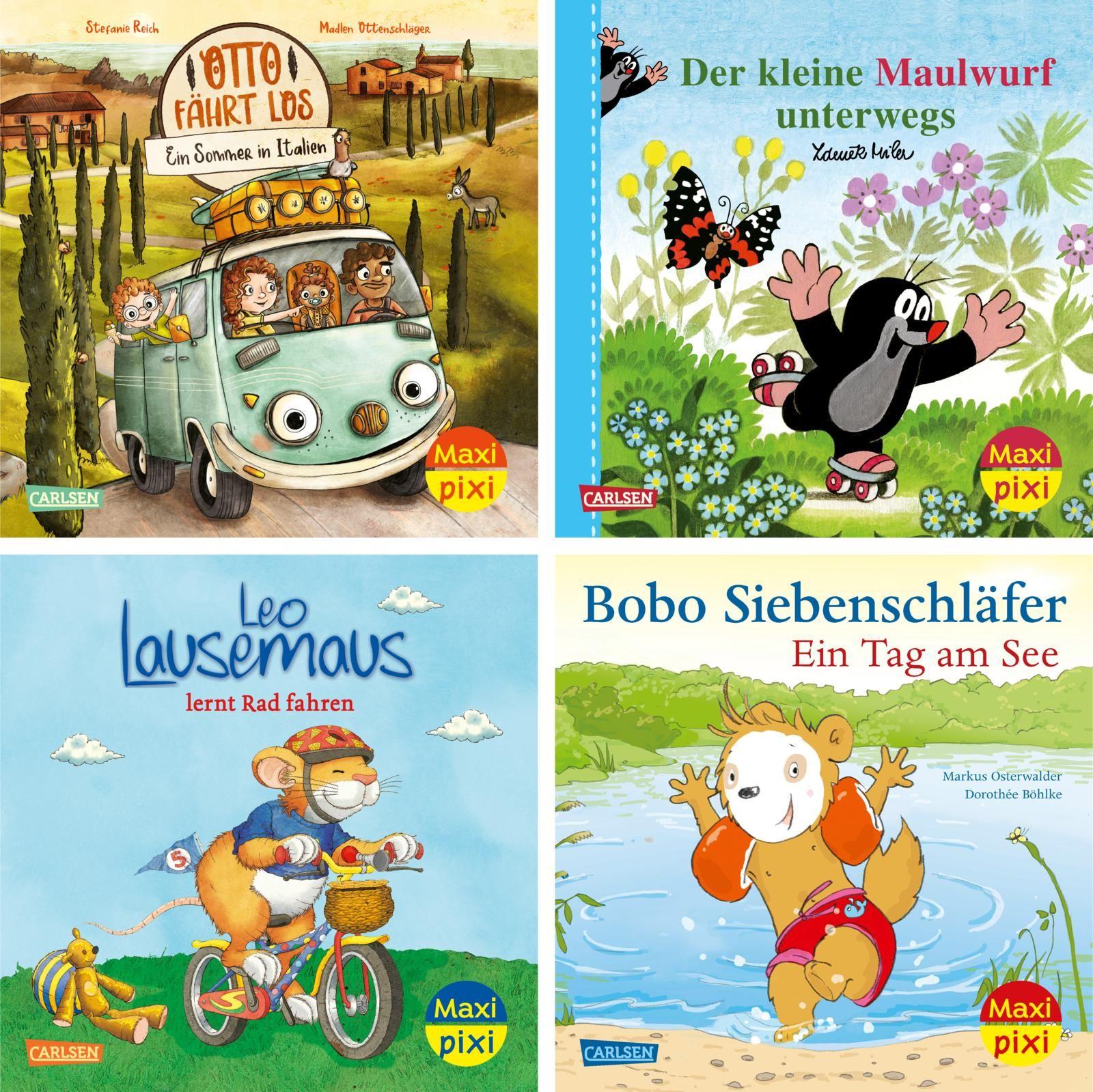 Vorderes Coverbild Maxi-Pixi-4er-Set 127: Draußen unterwegs (4x1 Exemplar)