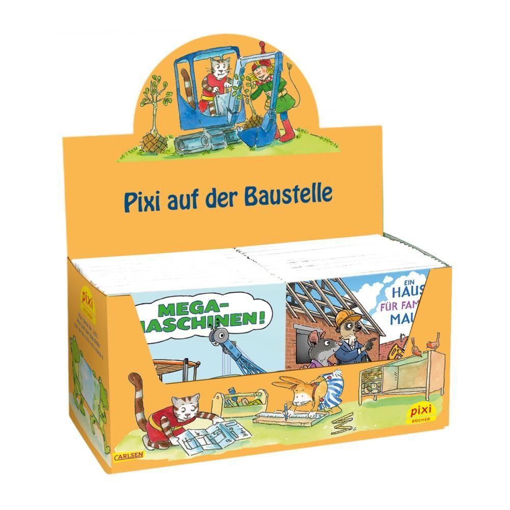 Beispielinhalt (Bild) Pixi-Box 311: Pixi auf der Baustelle (8x8 Exemplare)