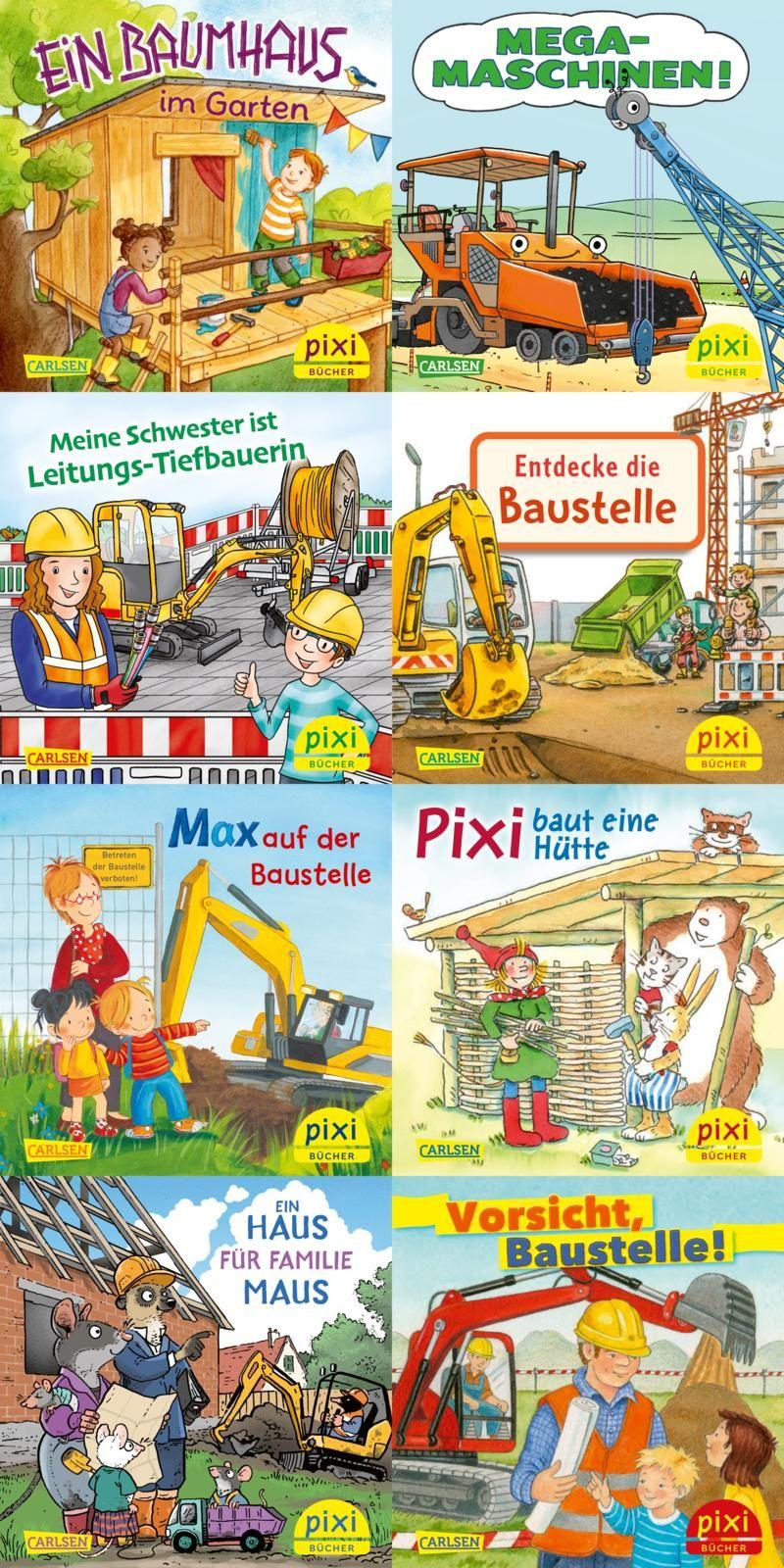 Vorderes Coverbild Pixi-Box 311: Pixi auf der Baustelle (8x8 Exemplare)