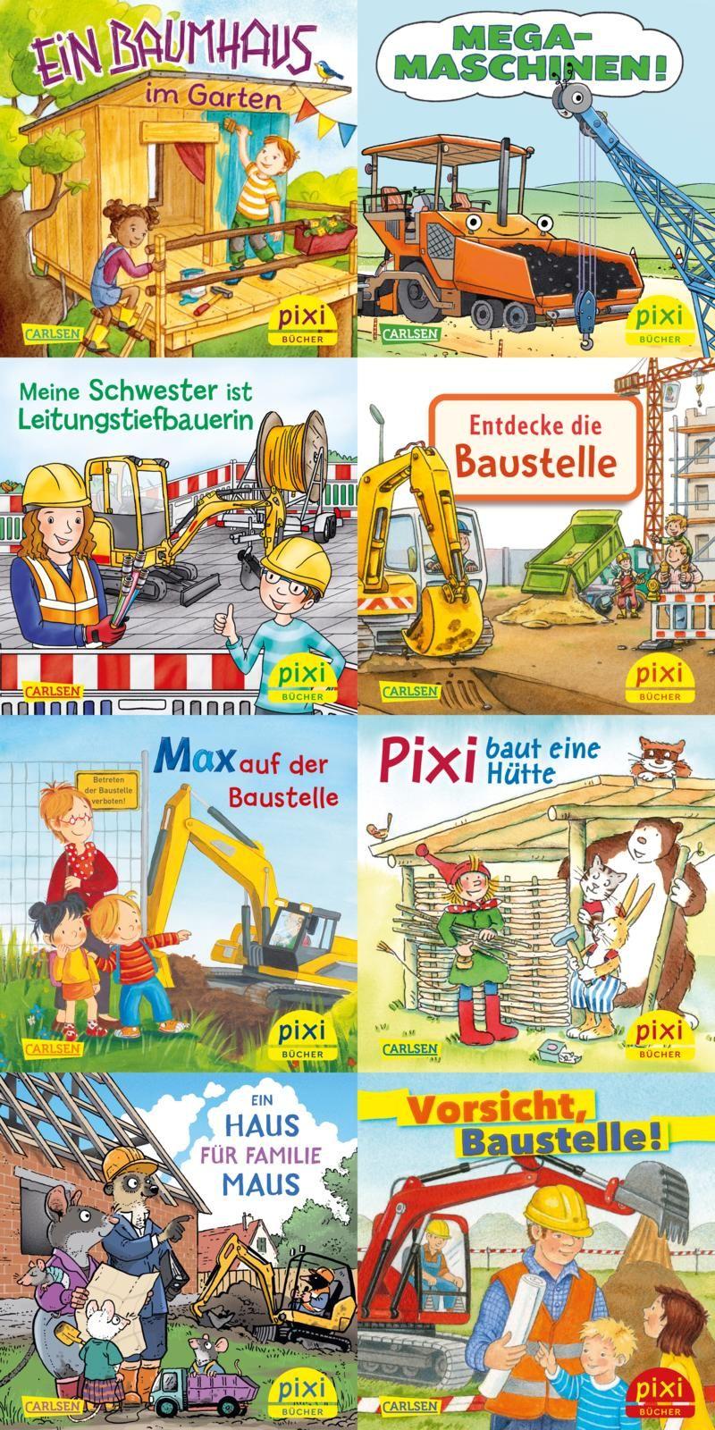 Vorderes Coverbild Pixi-8er-Set 311: Pixi auf der Baustelle (8x1 Exemplar)