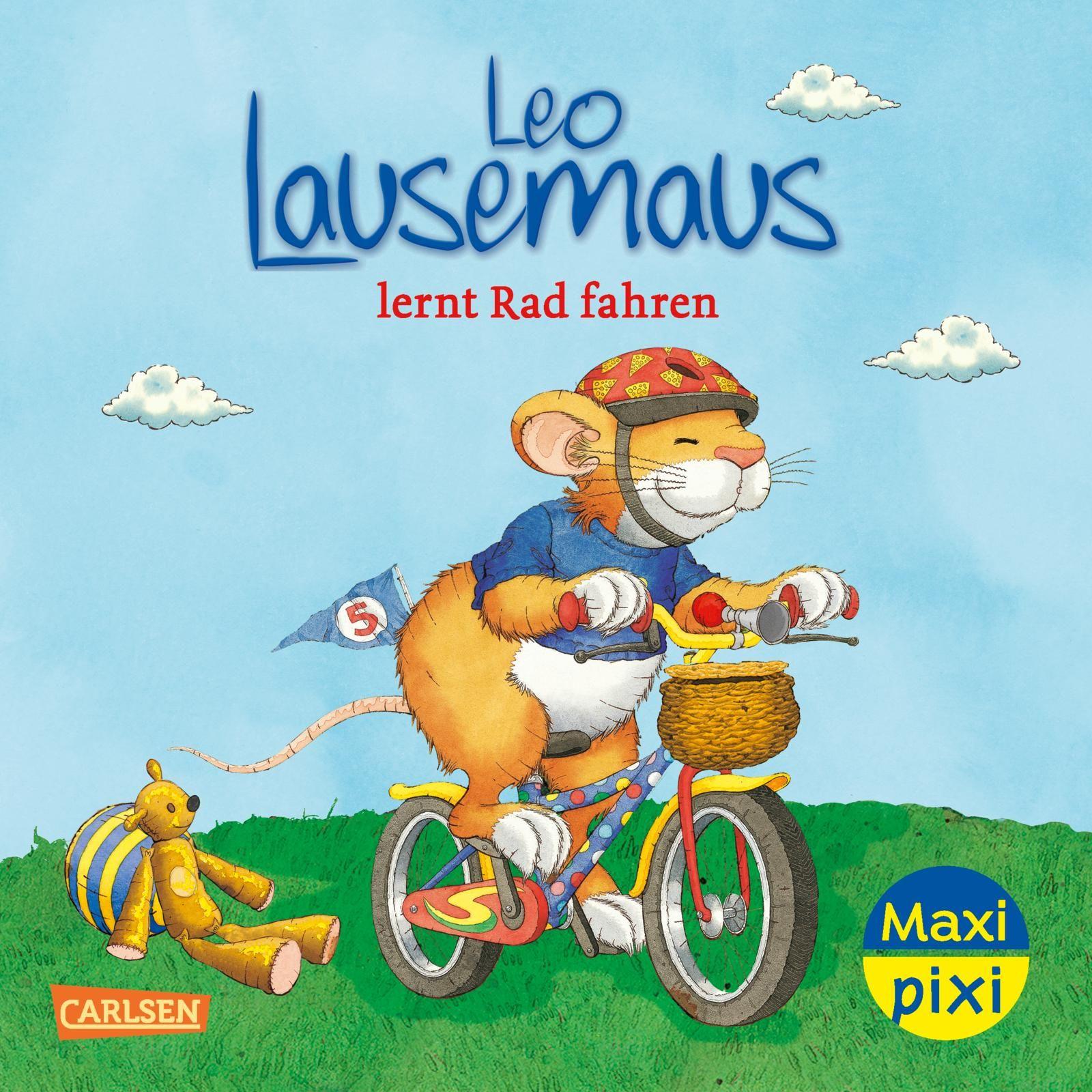 Vorderes Coverbild Maxi Pixi 505: VE 5: Leo Lausemaus lernt Rad fahren (5 Exemplare)