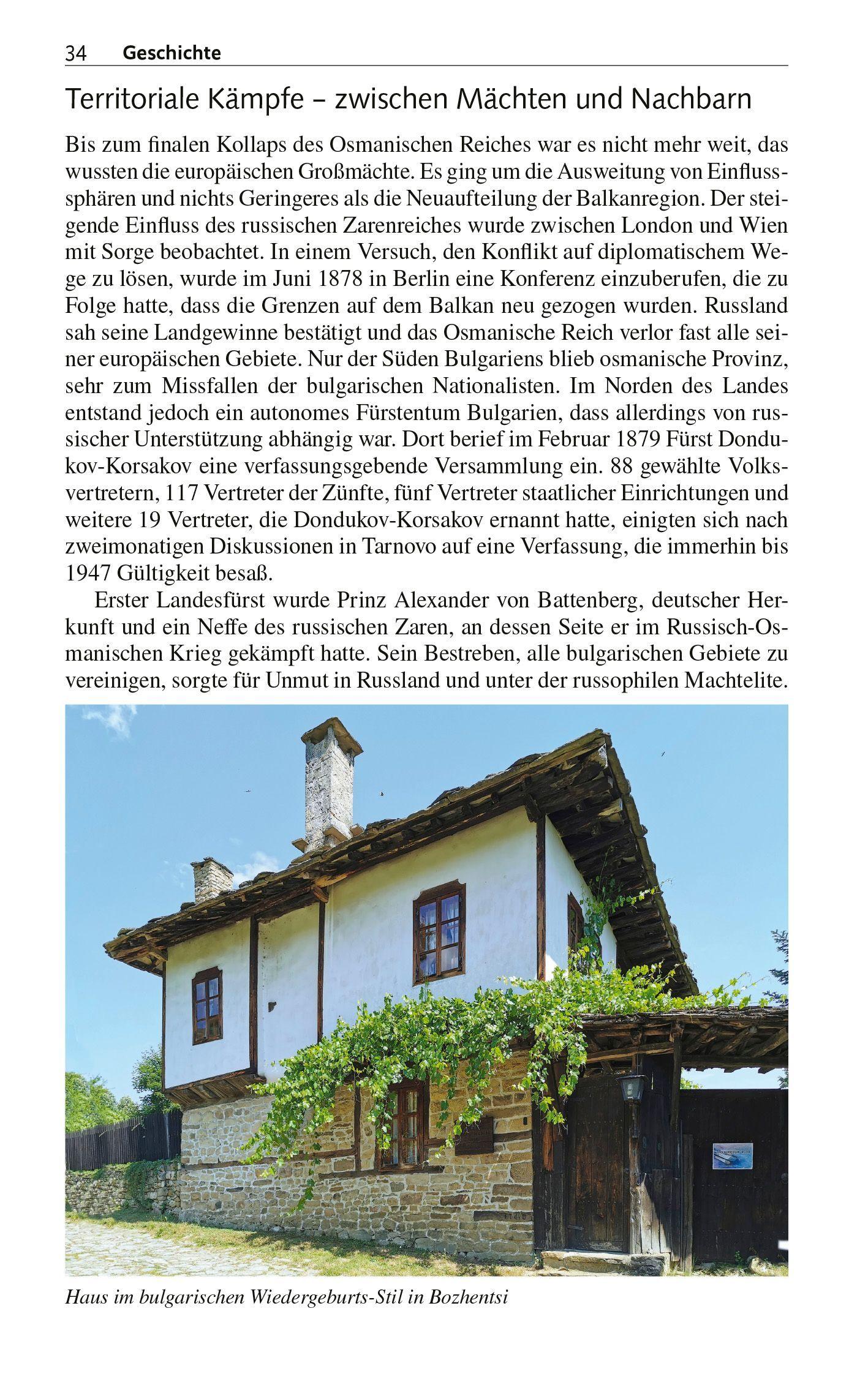 Beispielinhalt (Bild) TRESCHER Reiseführer Bulgarien