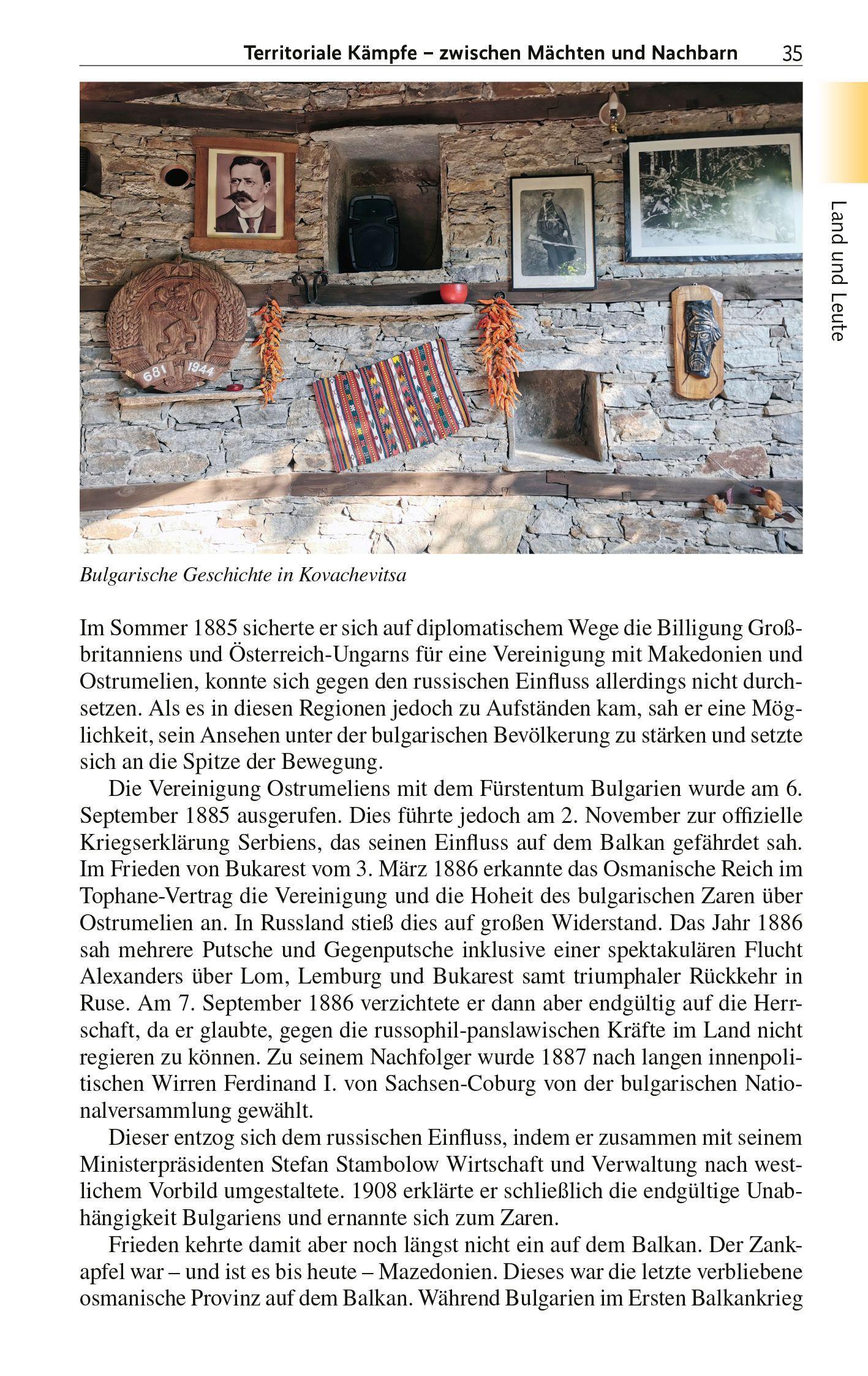 Beispielinhalt (Bild) TRESCHER Reiseführer Bulgarien