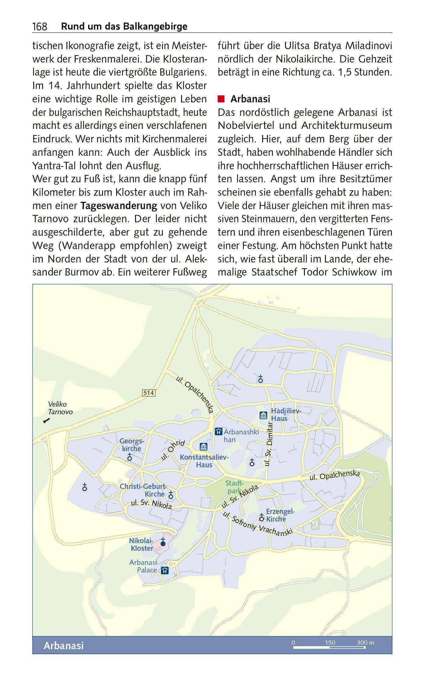 Beispielinhalt (Bild) TRESCHER Reiseführer Bulgarien