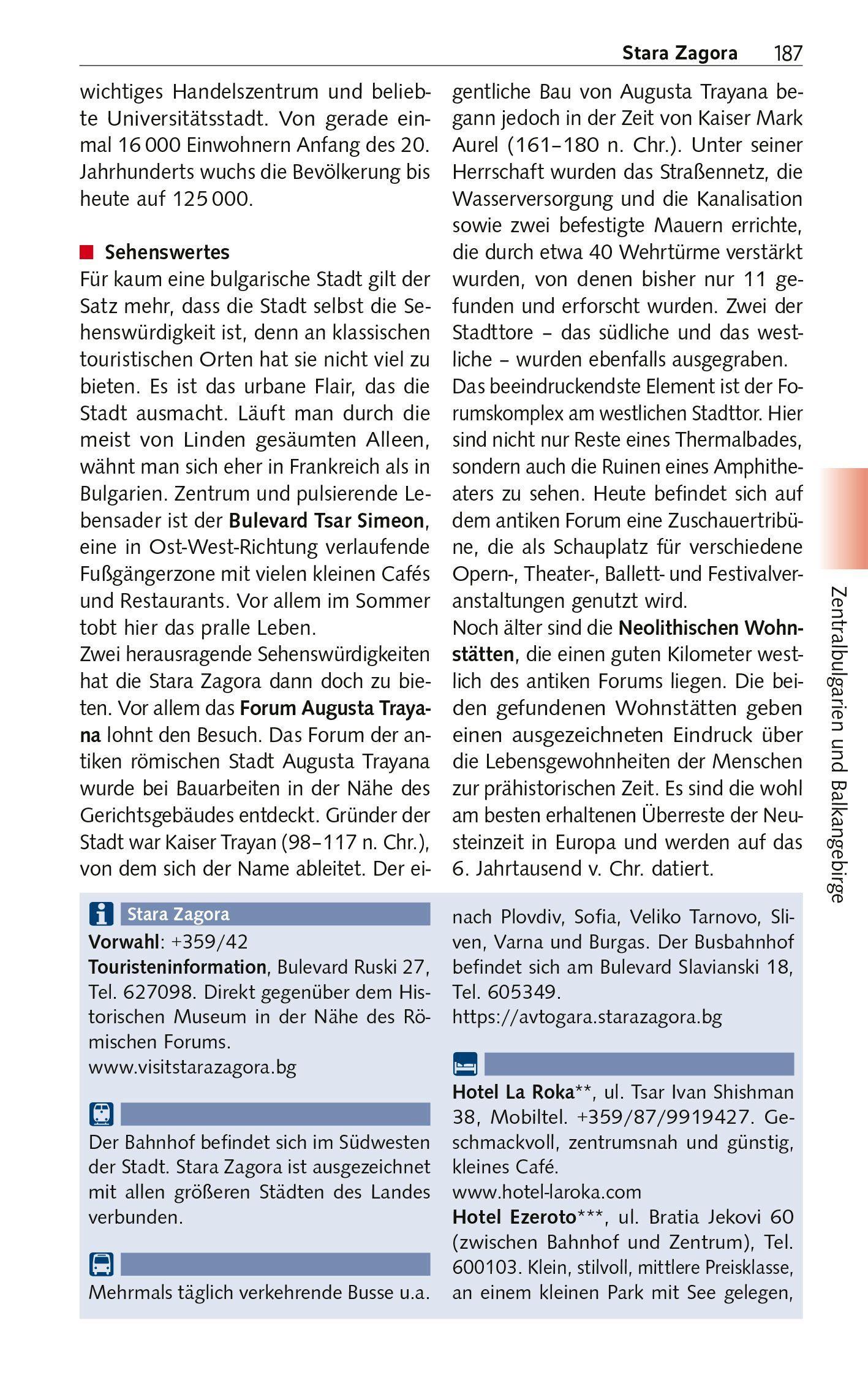 Beispielinhalt (Bild) TRESCHER Reiseführer Bulgarien