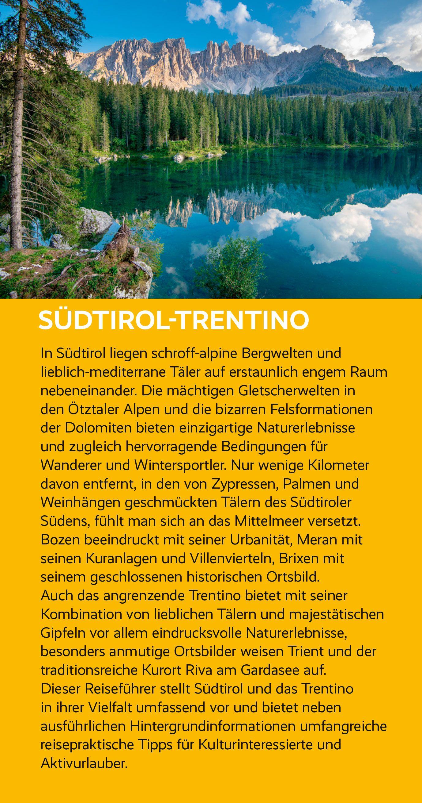 Beispielinhalt (Bild) TRESCHER Reiseführer Südtirol und Trentino